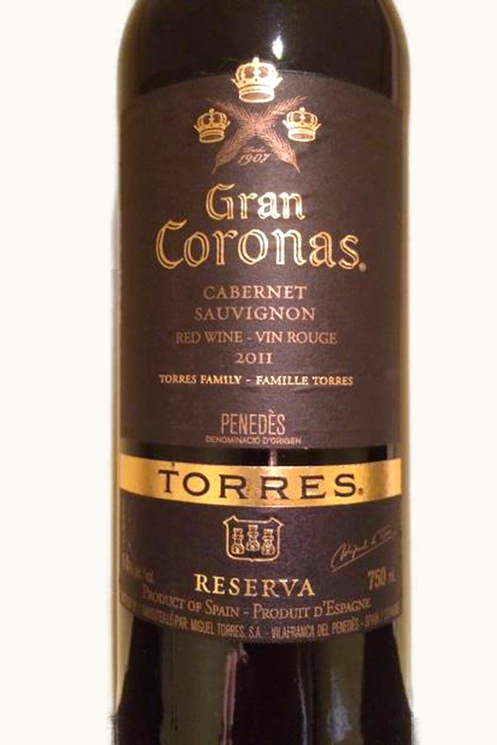 Torres Gran Coronas Cabernet Sauvignon, 2011