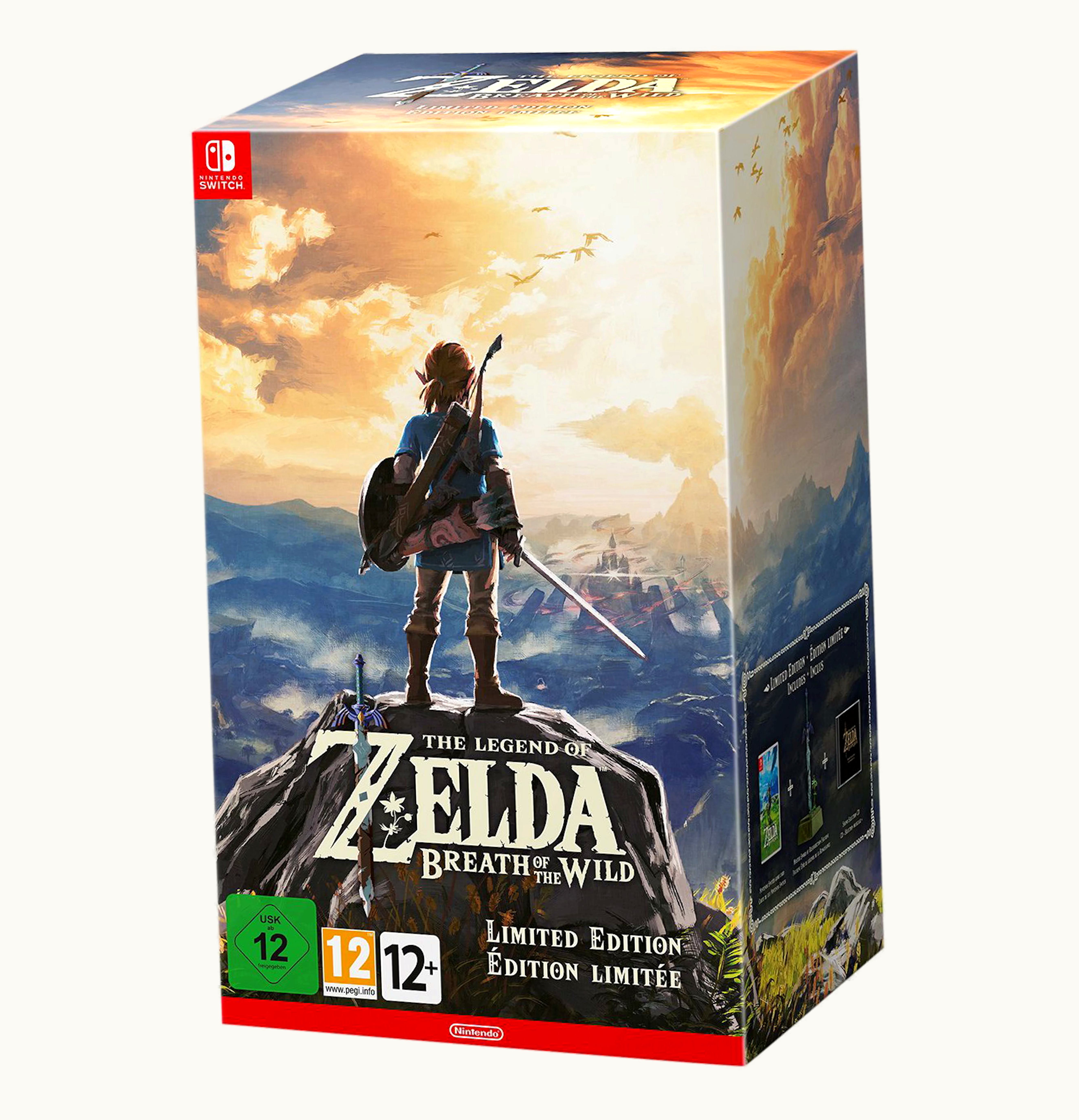 Nintendo Nintendo Switch Zelda Breath of the Wild Limited Edition with Master Sword Statue Video Game
