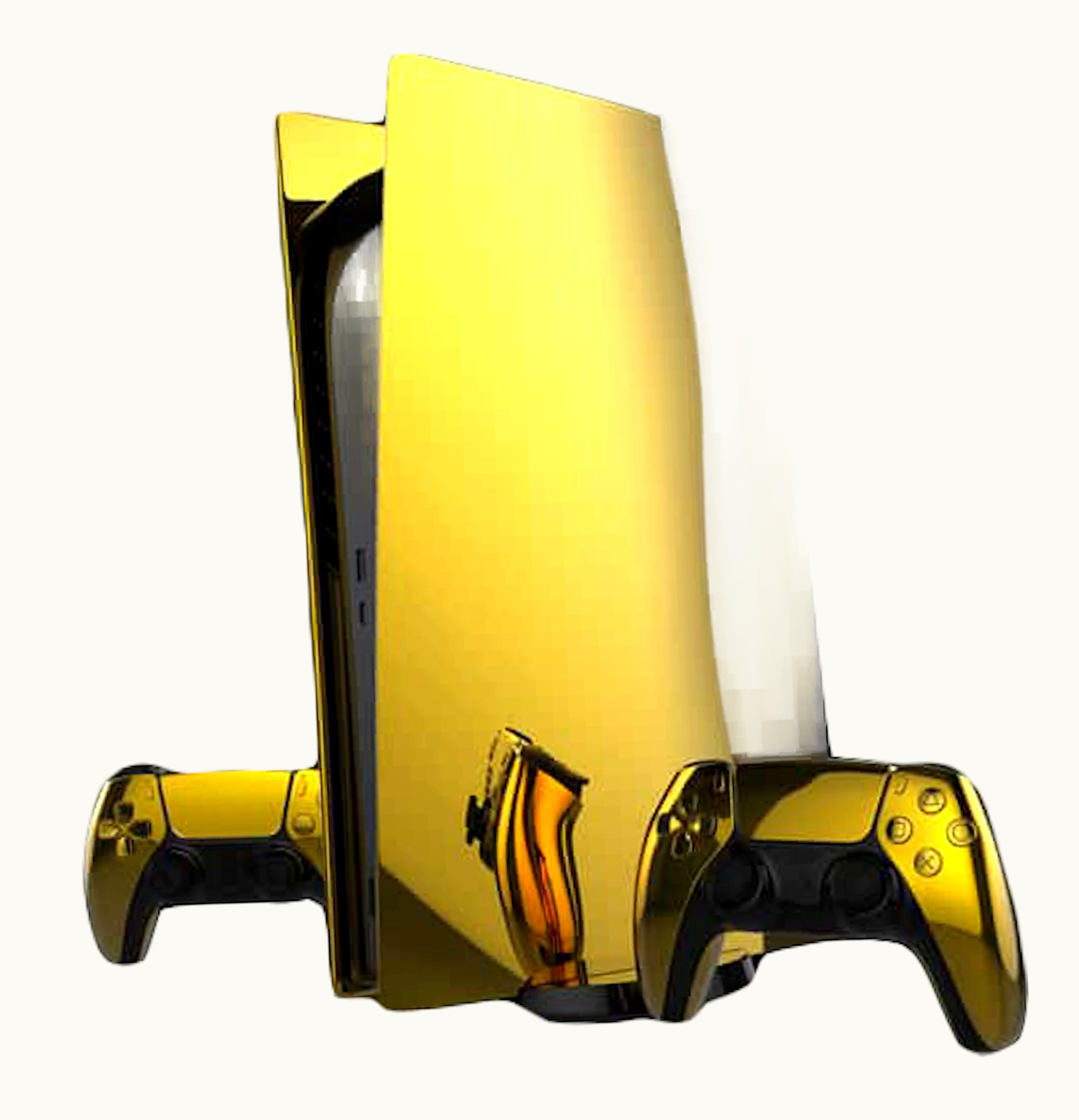 Truly Exquisite Truly Exquisite PlayStation 5 PS5 Digital Edition Console Limited Edition 24K Gold Matte Black