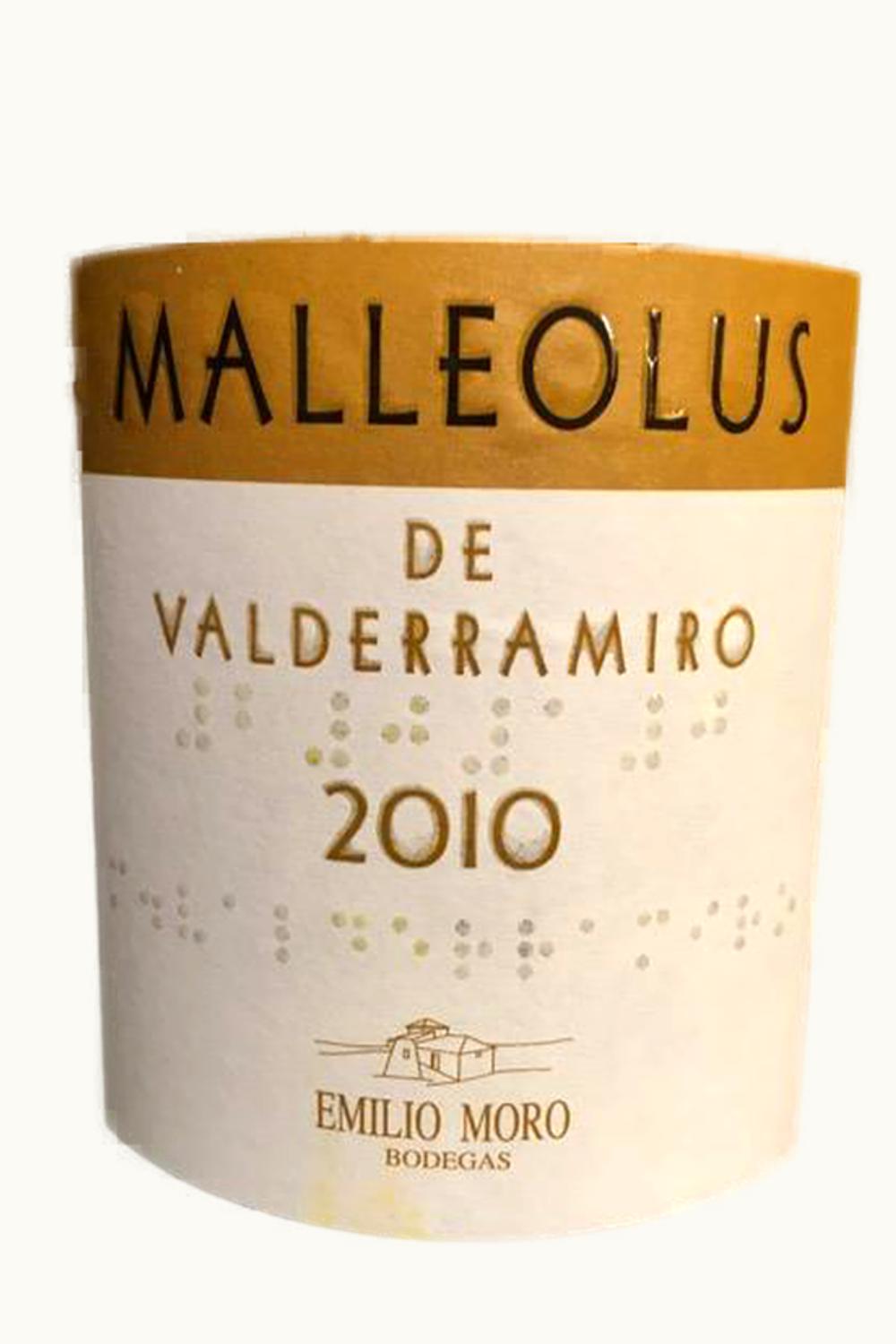 Emilio Moro Malleolus de Valderramiro, 2010