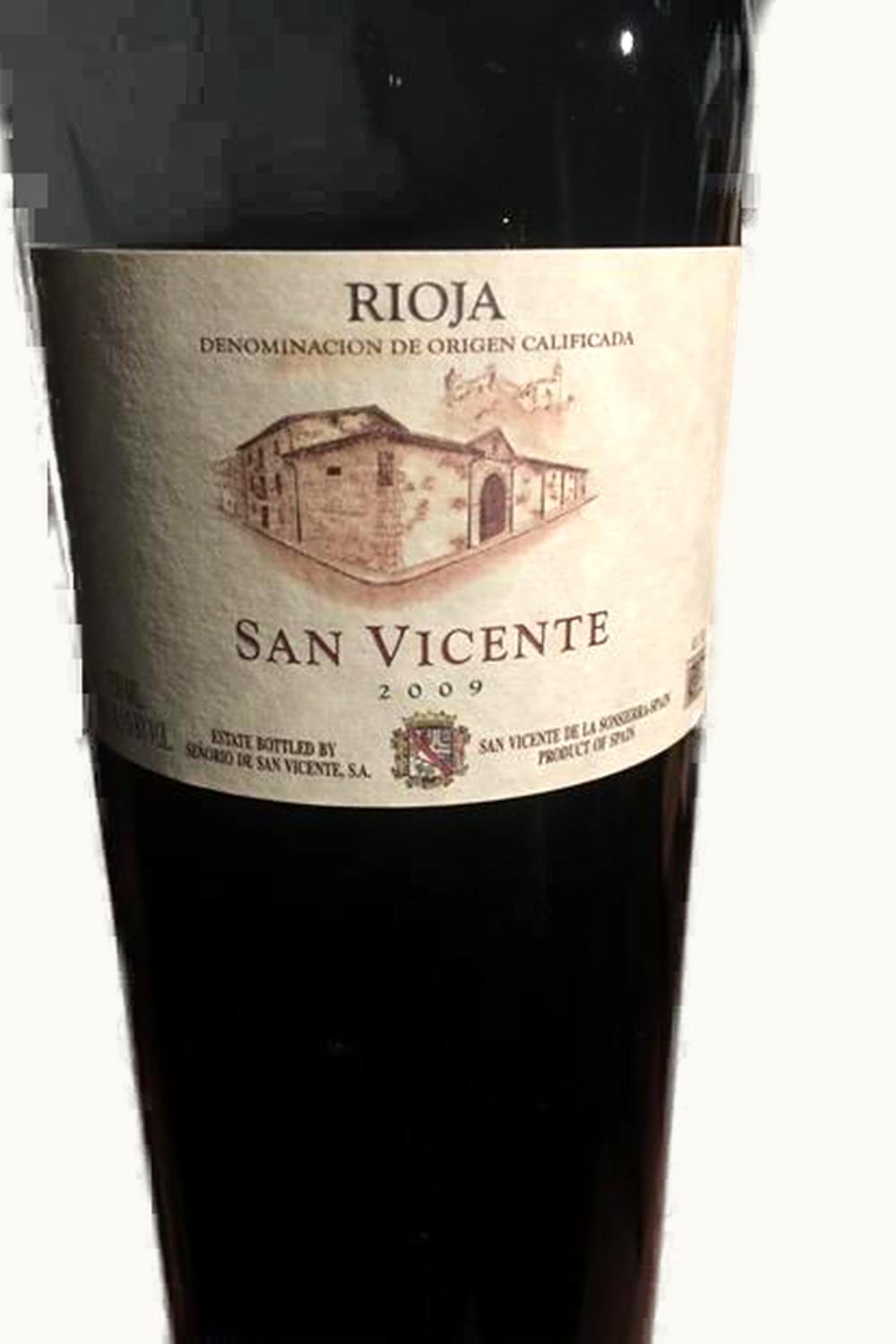 Señorío de San Vicente Señorío de San VIcente Tempranillo, 2009