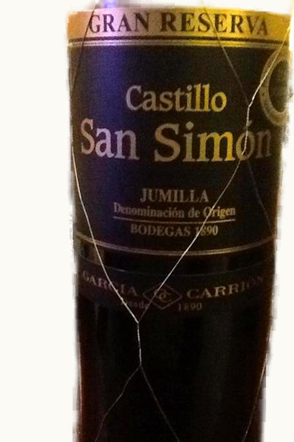 J. García Carrión J. García Carrión Castillo St. Simon Tinto Jumilla, 2008
