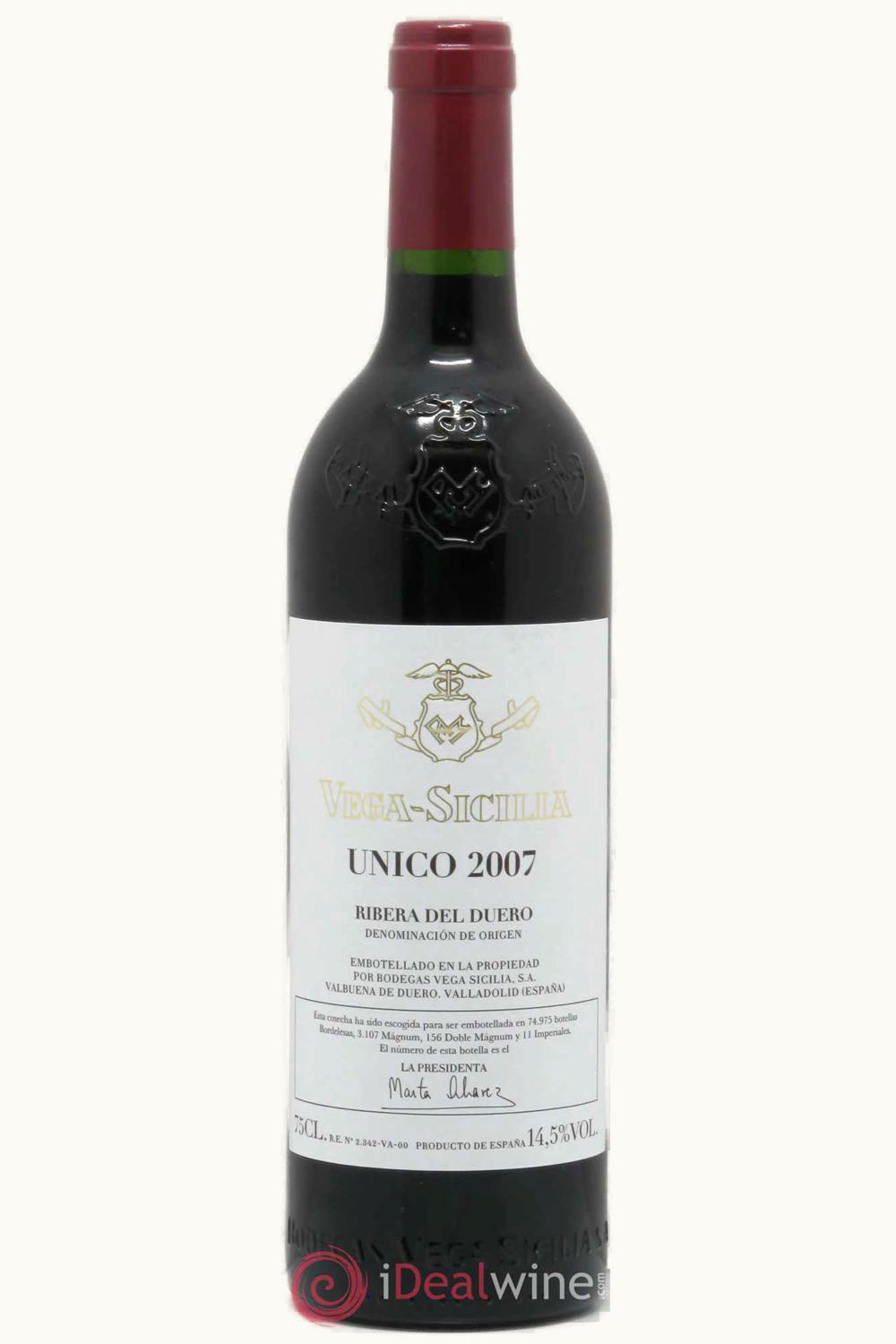 Vega Sicilia Vega Sicilia Unico Gran Reserva Ribera Duero, 2007