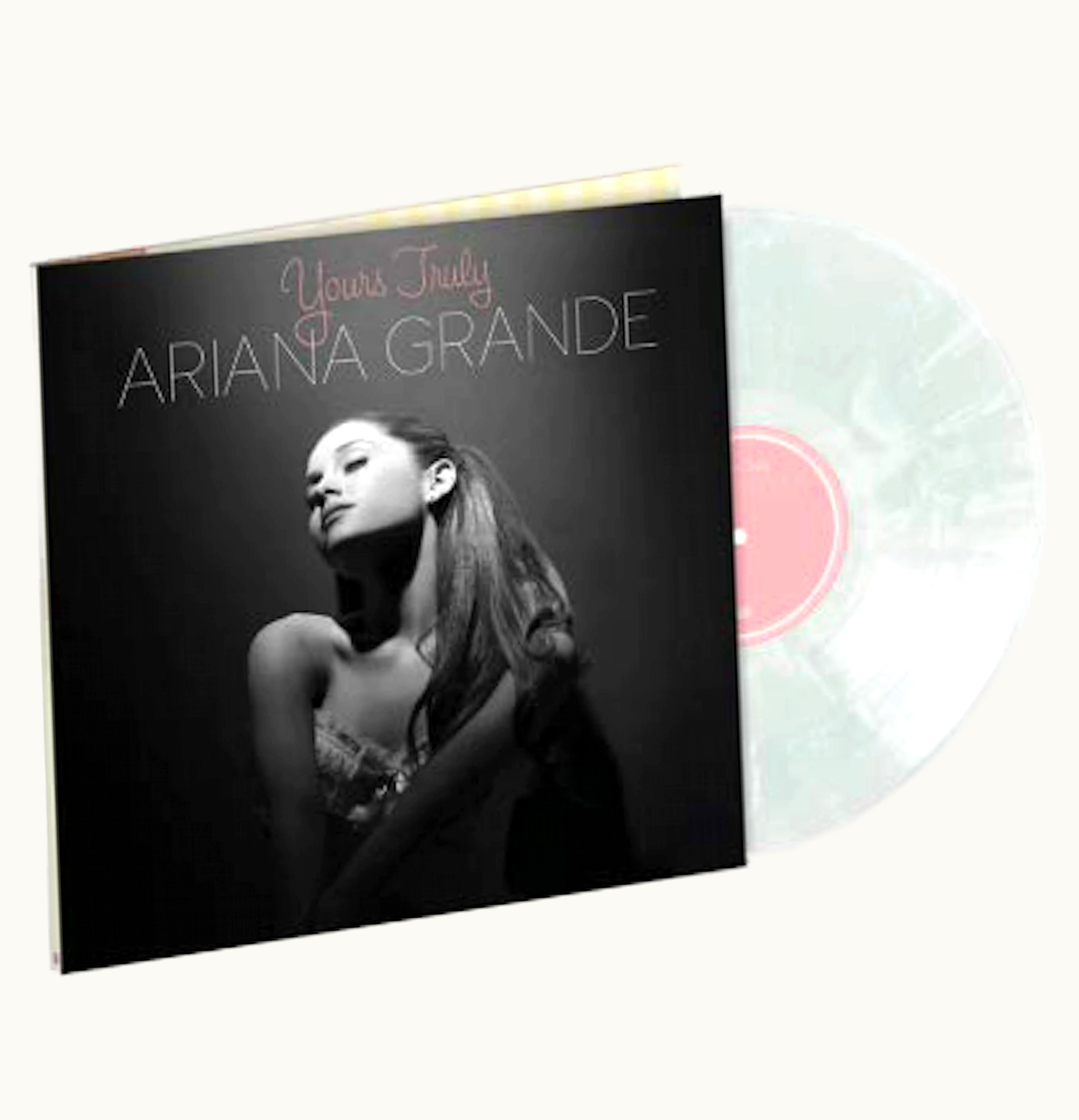 Ariana Grande Ariana Grande Yours Truly Limited Edition Clear And White Swirl LP Vinyl White