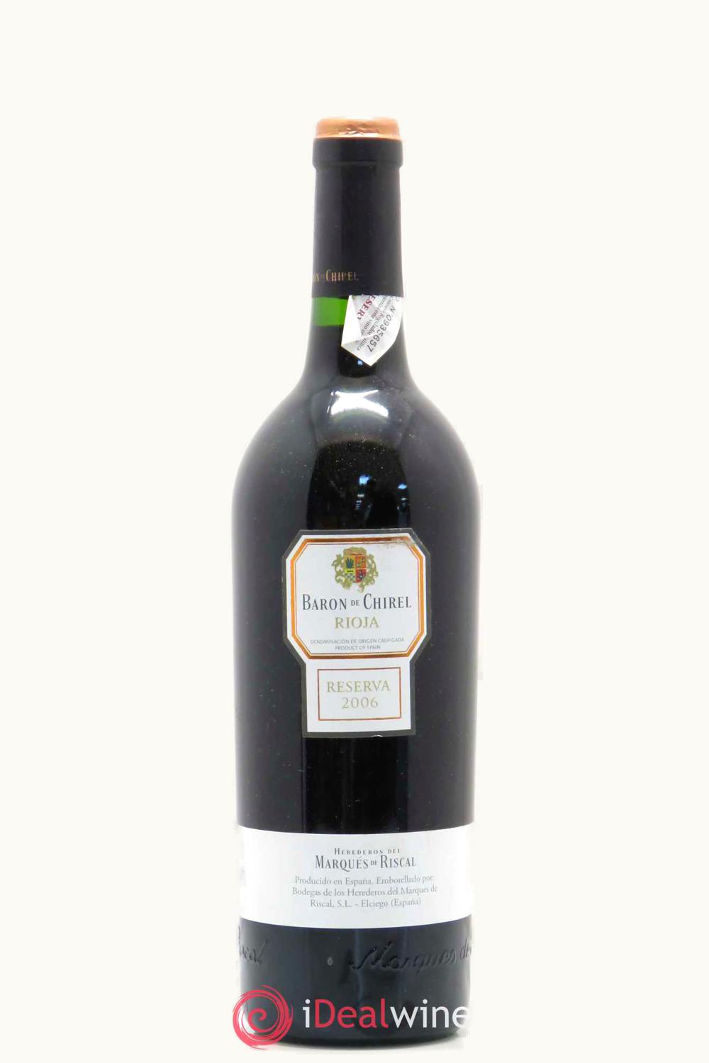 Marqués de Riscal Marqués de Riscal Baron de Chirel Reserva, 2006 UZ0700391