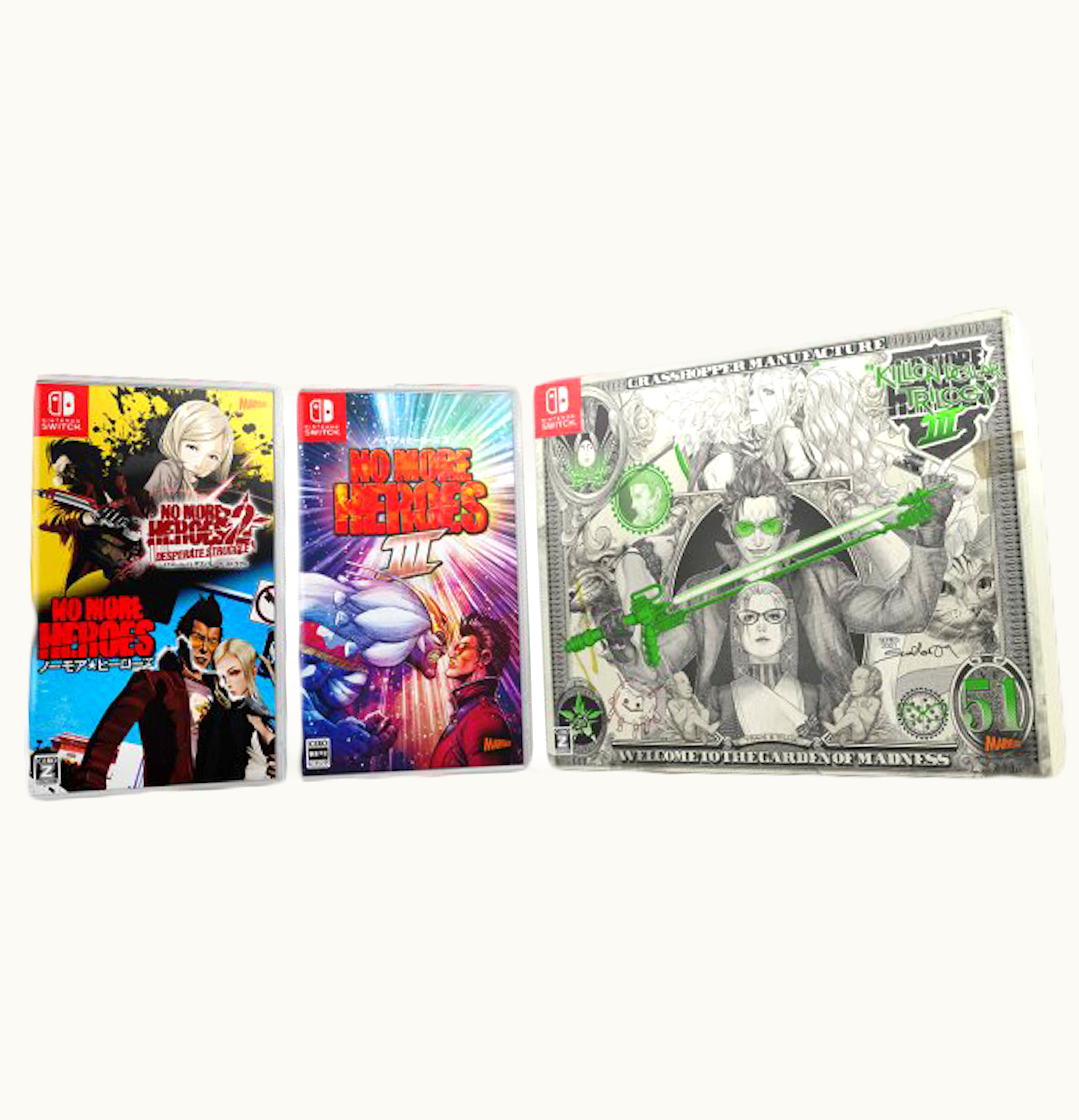 Nintendo Nintendo No More Heroes III Killion Dollar Trilogy Limited Edition Video Game Bundle