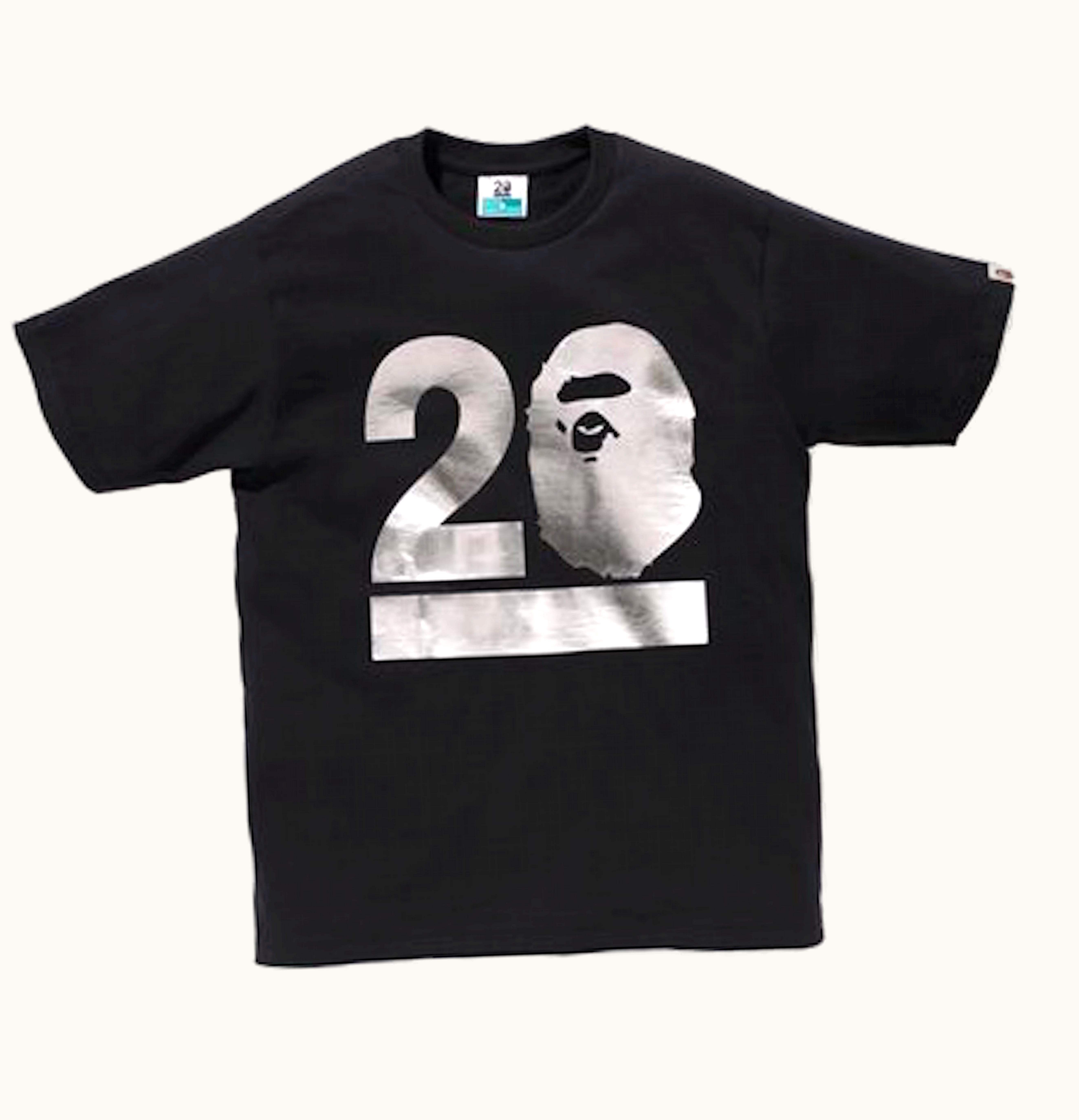 BAPE BAPE NW20 BAPE Gallery Kyoto Limited T Shirt Black Silver