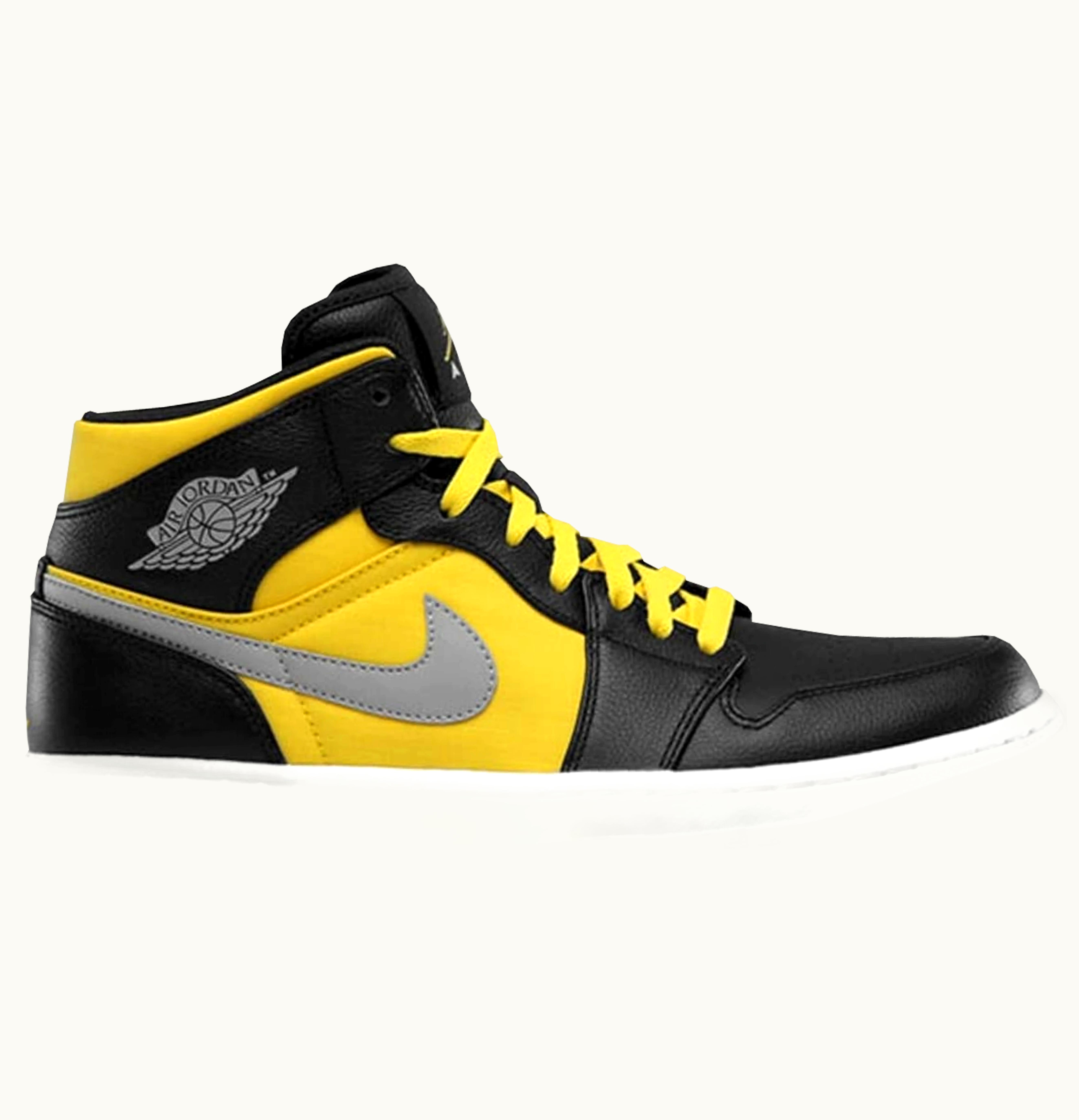 Jordan Air Jordan 1 Phat Mid Black Speed Yellow