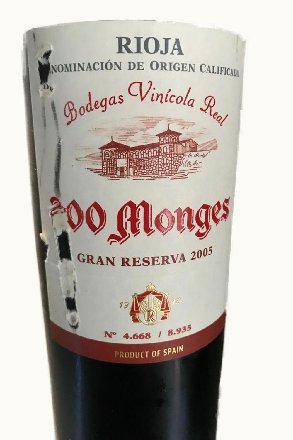 VInícola Real VInicola Real Grand Rsrv DOCa Rioja Baja Orient Spain, 2005