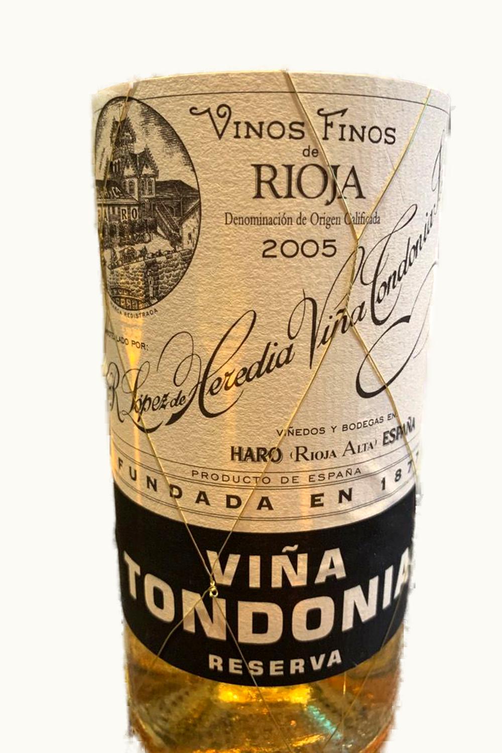 R. López de Heredia R. López de Heredia Tondonia Rsrv Blanco DOCa Rioja Alta Spain, 2005