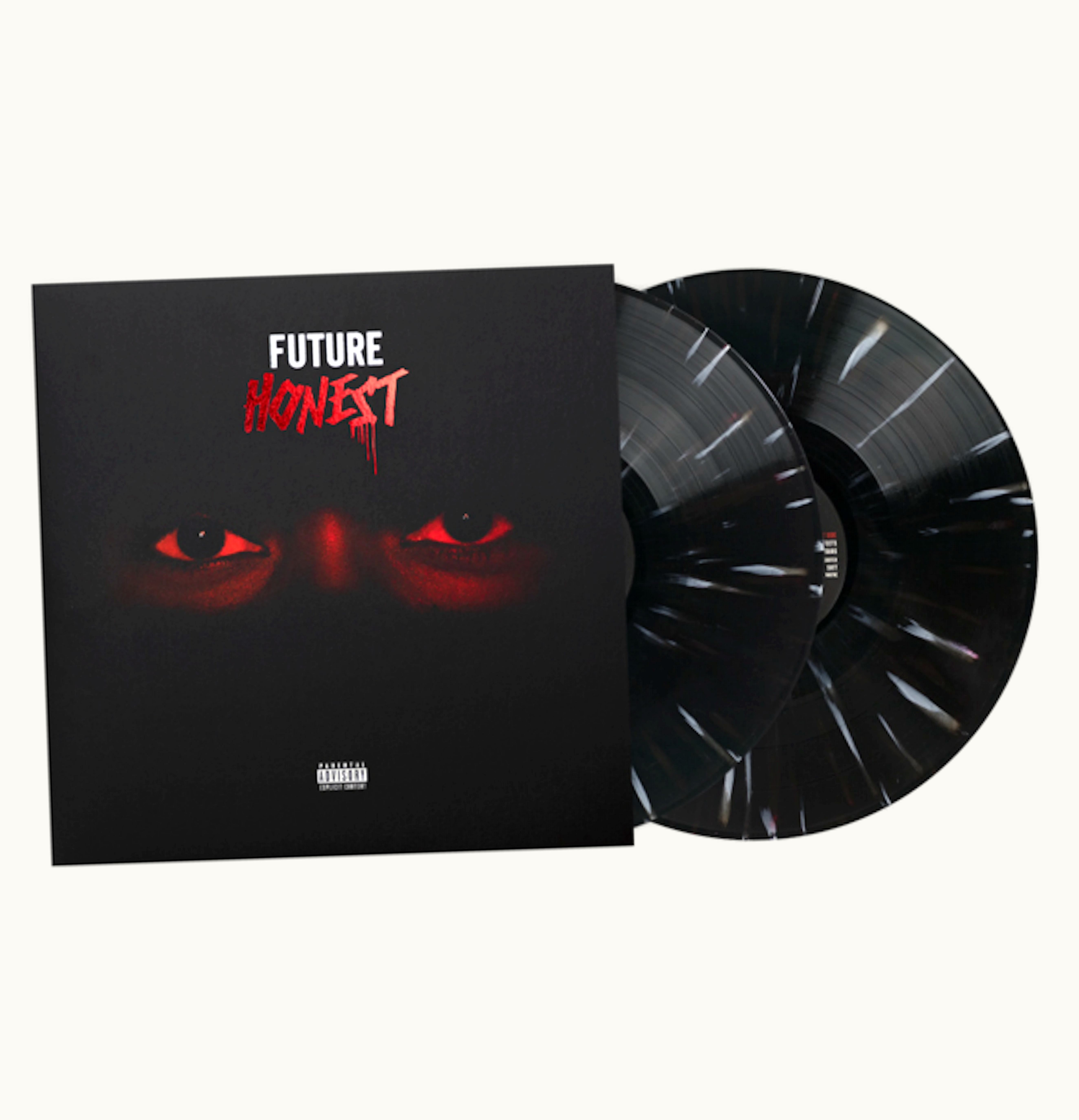 Future Future Honest Limited Black With White And Red Splatter 2XLP Vinyl Black