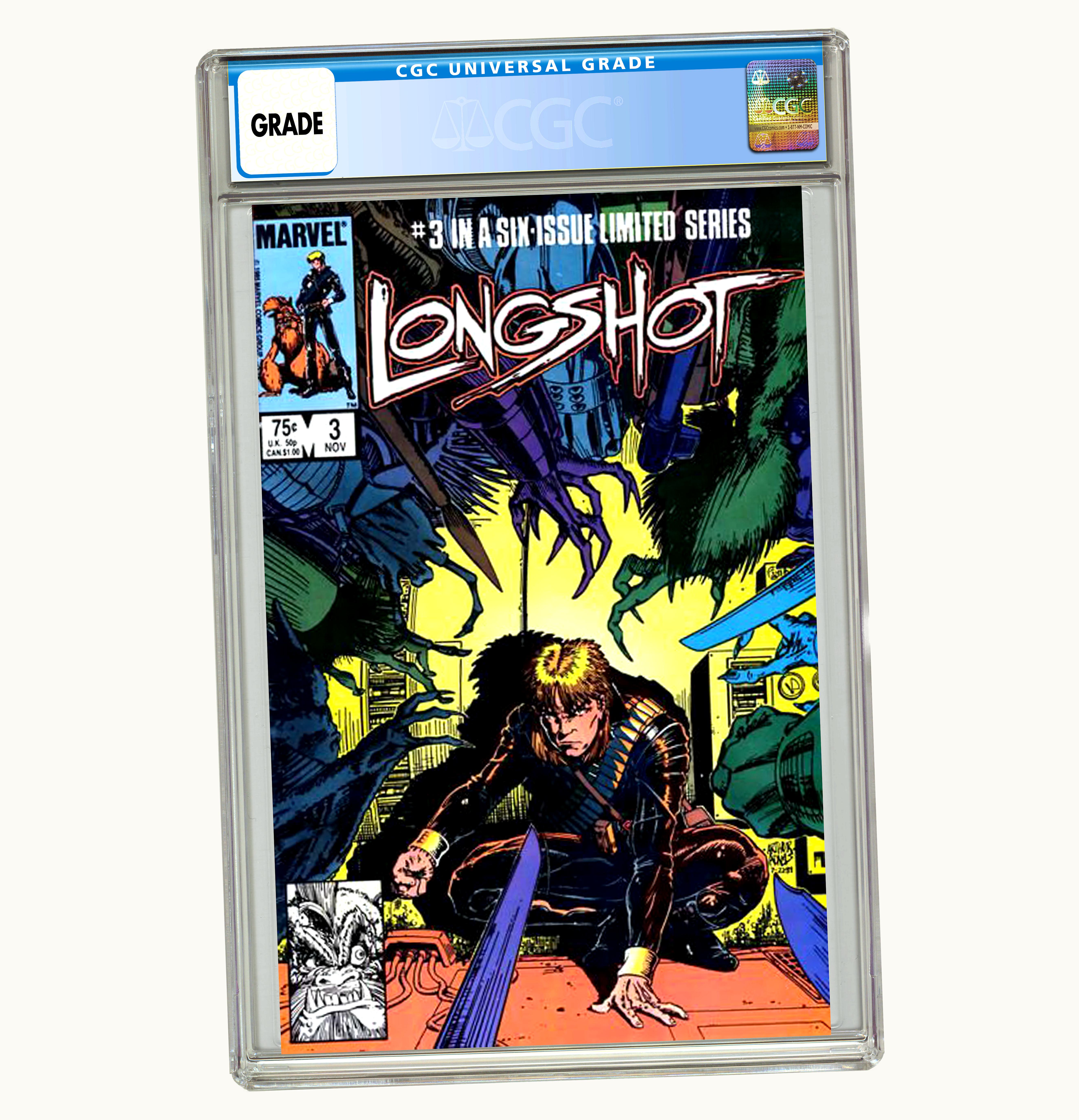 Marvel Marvel Longshot 1985 Limited Series 3 Comic Book CGC Graded