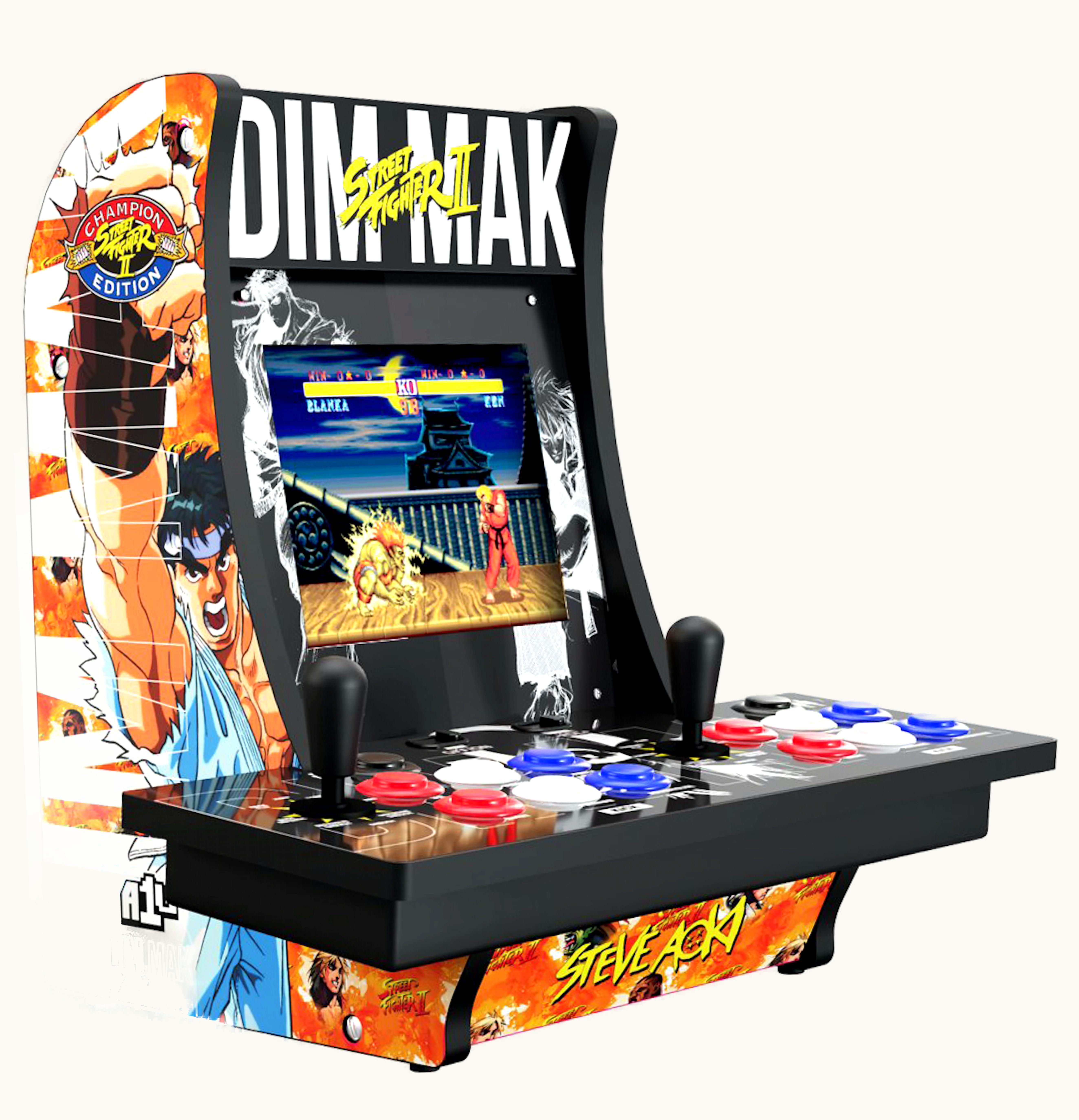 Arcade1UP Arcade1UP Dim Mak Limited Edition Street Fighter II 2 Player Counter Cade