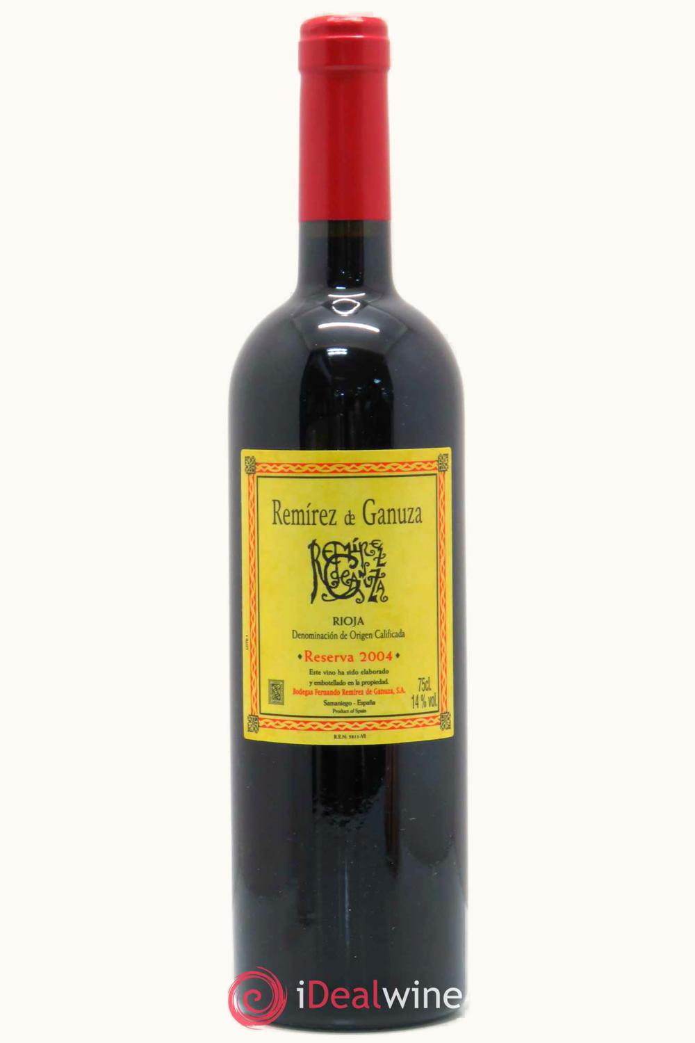Remírez de Ganuza Remirez de Ganuza Grand Rsrv DOCa Rioja Alavesa Spain, 2004