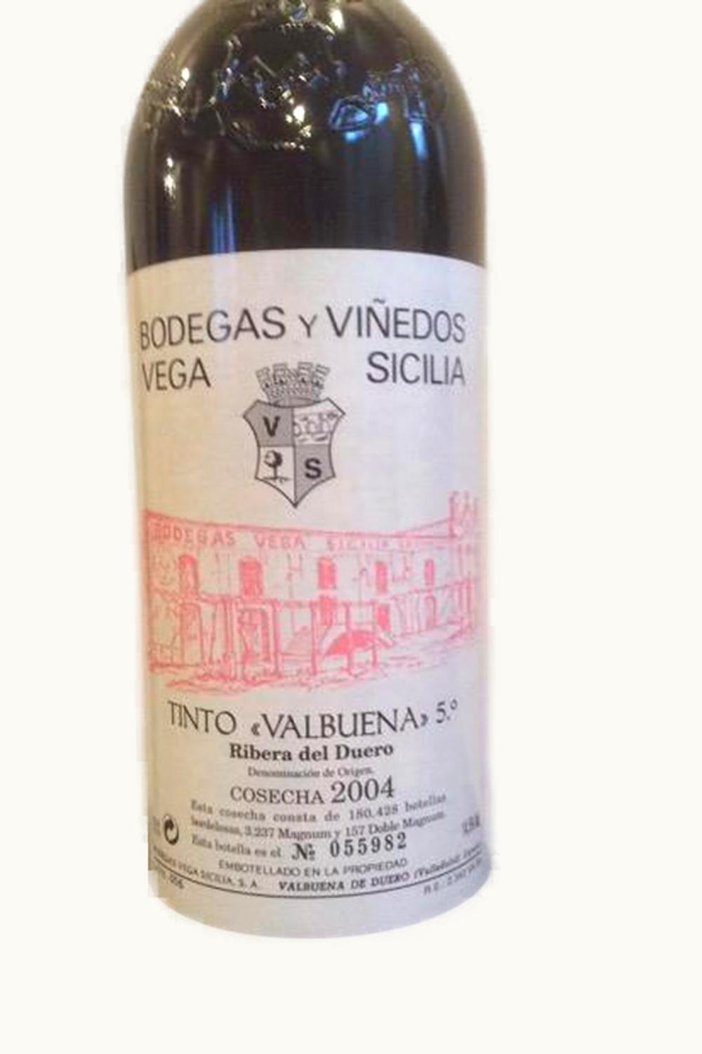 Vega Sicilia Vega Sicilia Tinto Valbuena Five Ribera Duero Castilla y Leon Spain, 2004