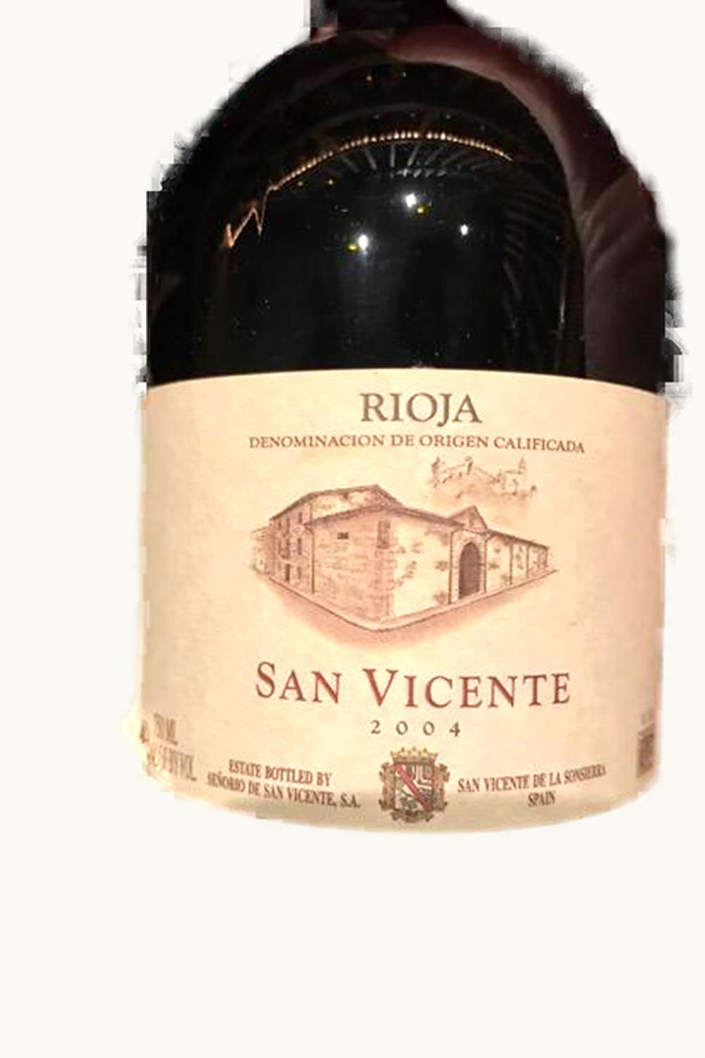 Señorío de San Vicente Senorio De San VIcente Tempranillo DOCa Rioja Spain, 2004