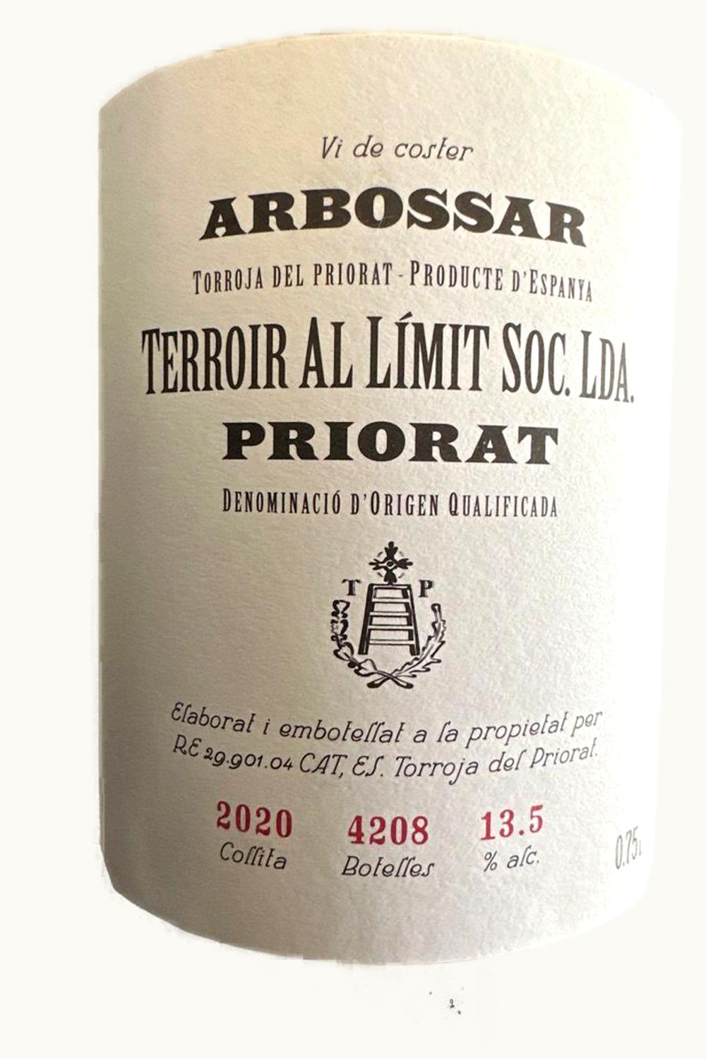 Terroir Al Límit Soc L'Arbossar DOCa Priorat Catalonia Spain, 2004