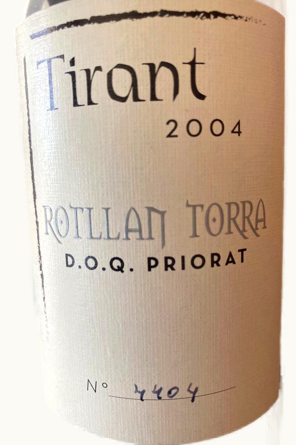Rotllan Tora Rotllan Tora Tirant DOCa Priorat Catalonia Spain, 2004
