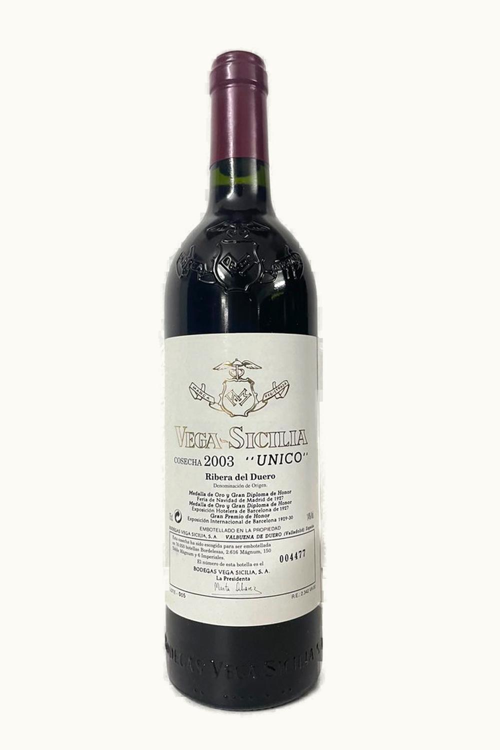 Vega Sicilia Vega Sicilia Unico Grand Rsrv Ribera Duero Castilla y Leon Spain, 2003