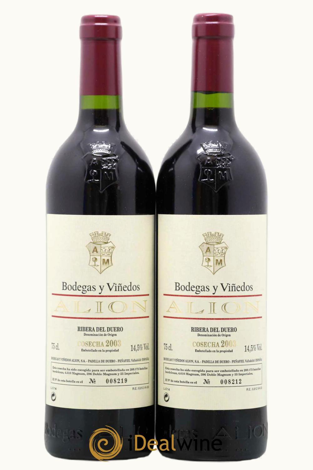 Vega Sicilia Vega Sicilia Alion Ribera Duero Castilla y Leon Spain, 2003