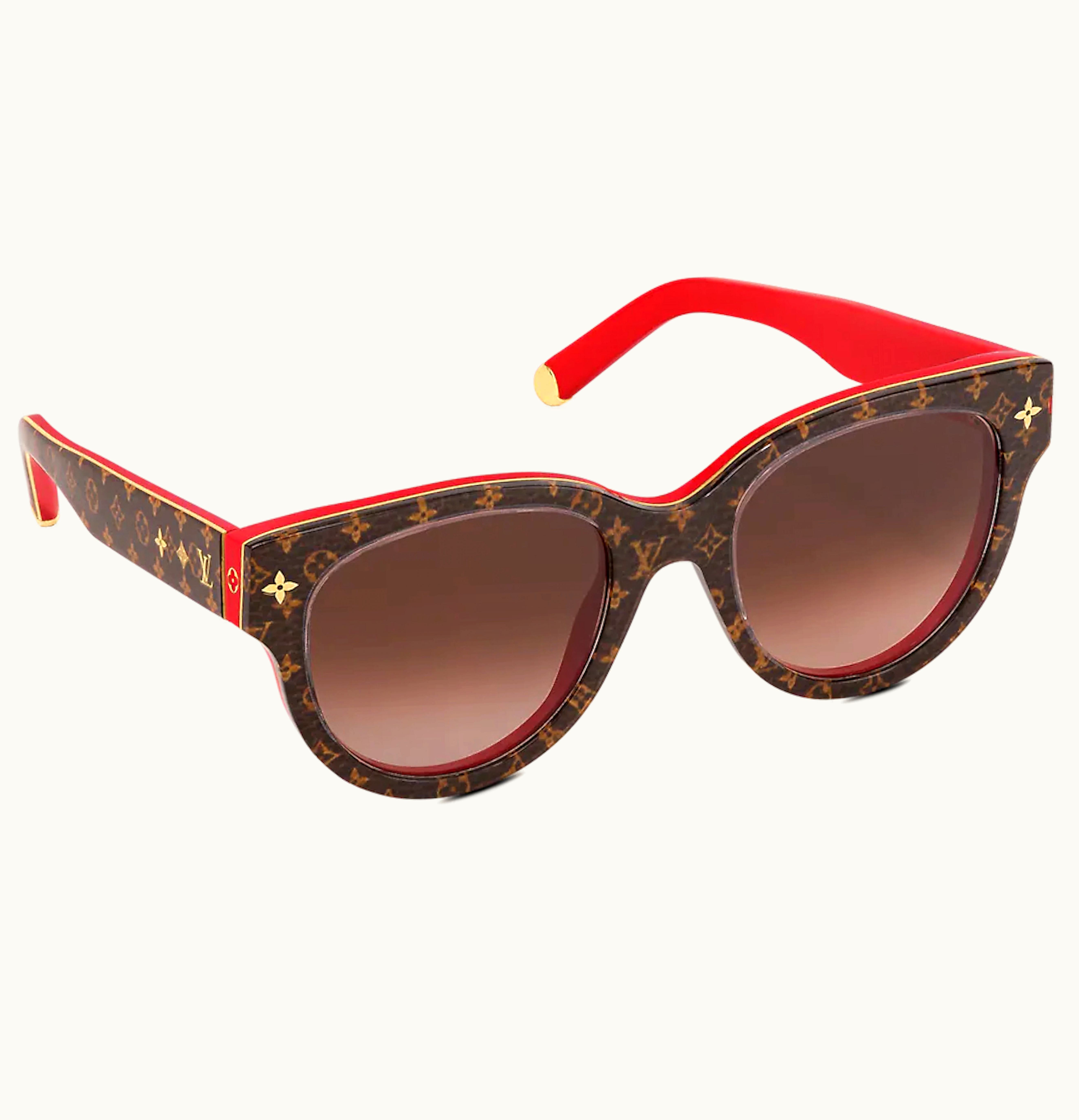 Louis Vuitton Louis Vuitton Sunglasses My Monogram Round Red Brown