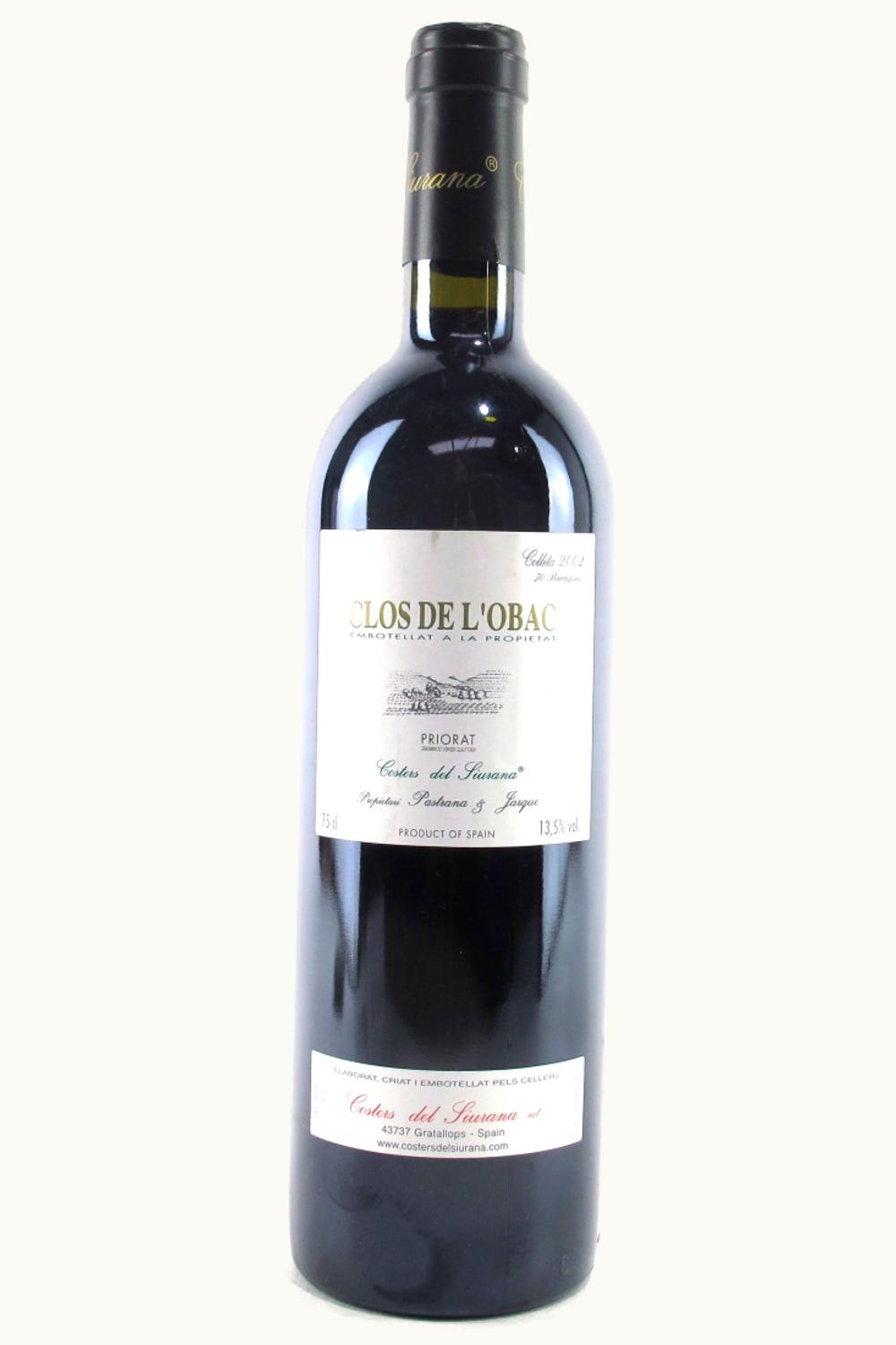 Costers del Siurana Clos de l'Obac D.O.Ca Priorat Catalonia Spain, 2002
