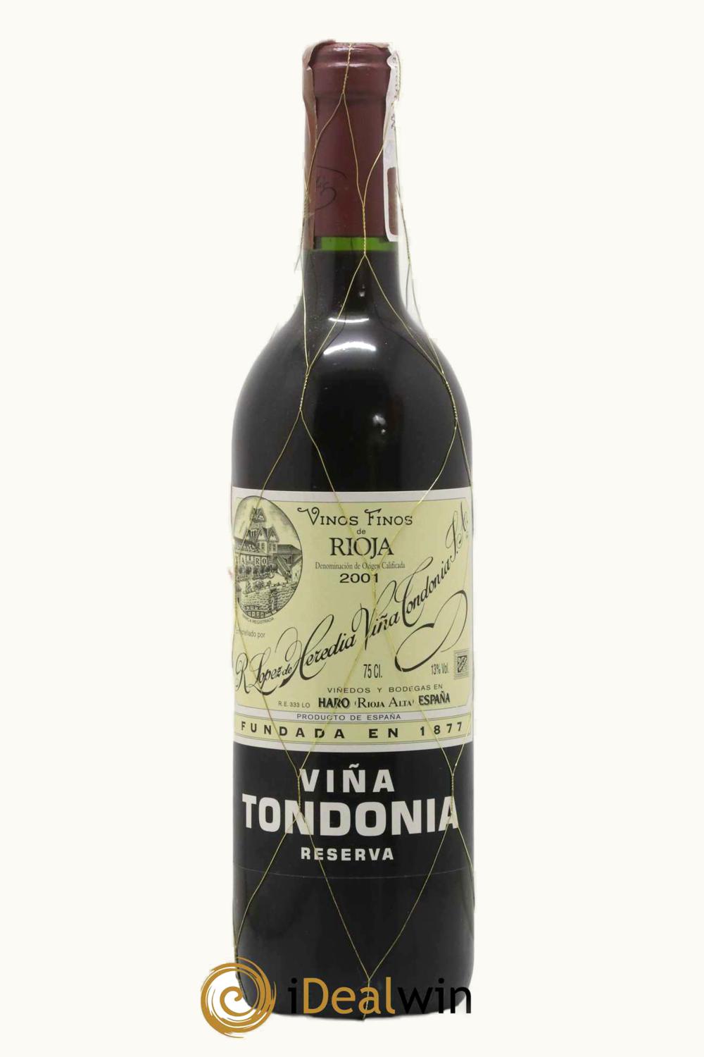 R. López de Heredia R. López de Heredia Viña Tondonia Bosconia Gran Reserva D.O.Ca Rioja Alta Spain, 2001