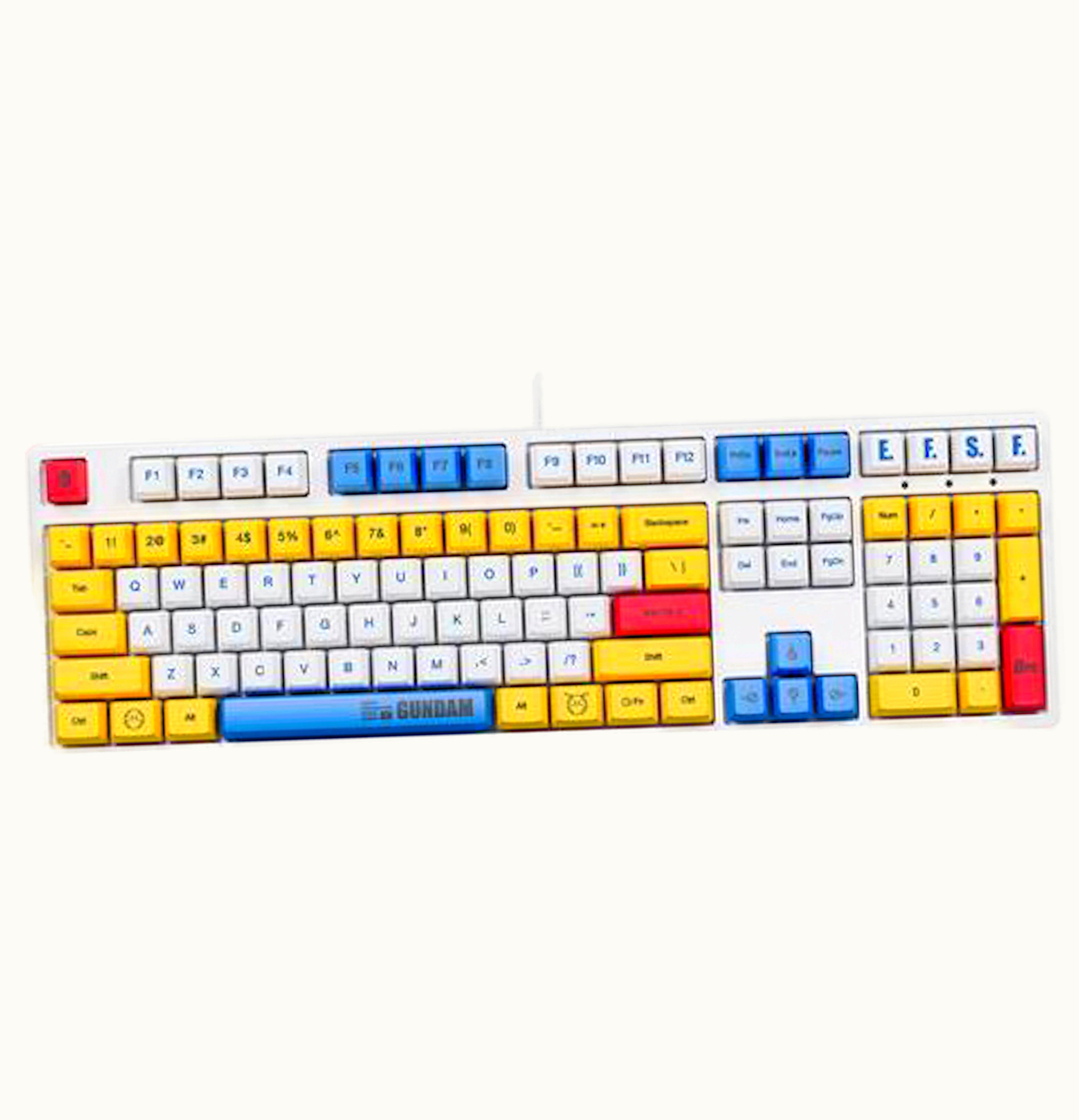 iKBC iKBC x GUNDAM Limited USB Wired Mechanical Gaming Keyboard GUNDAM RX 78 2 Blue White