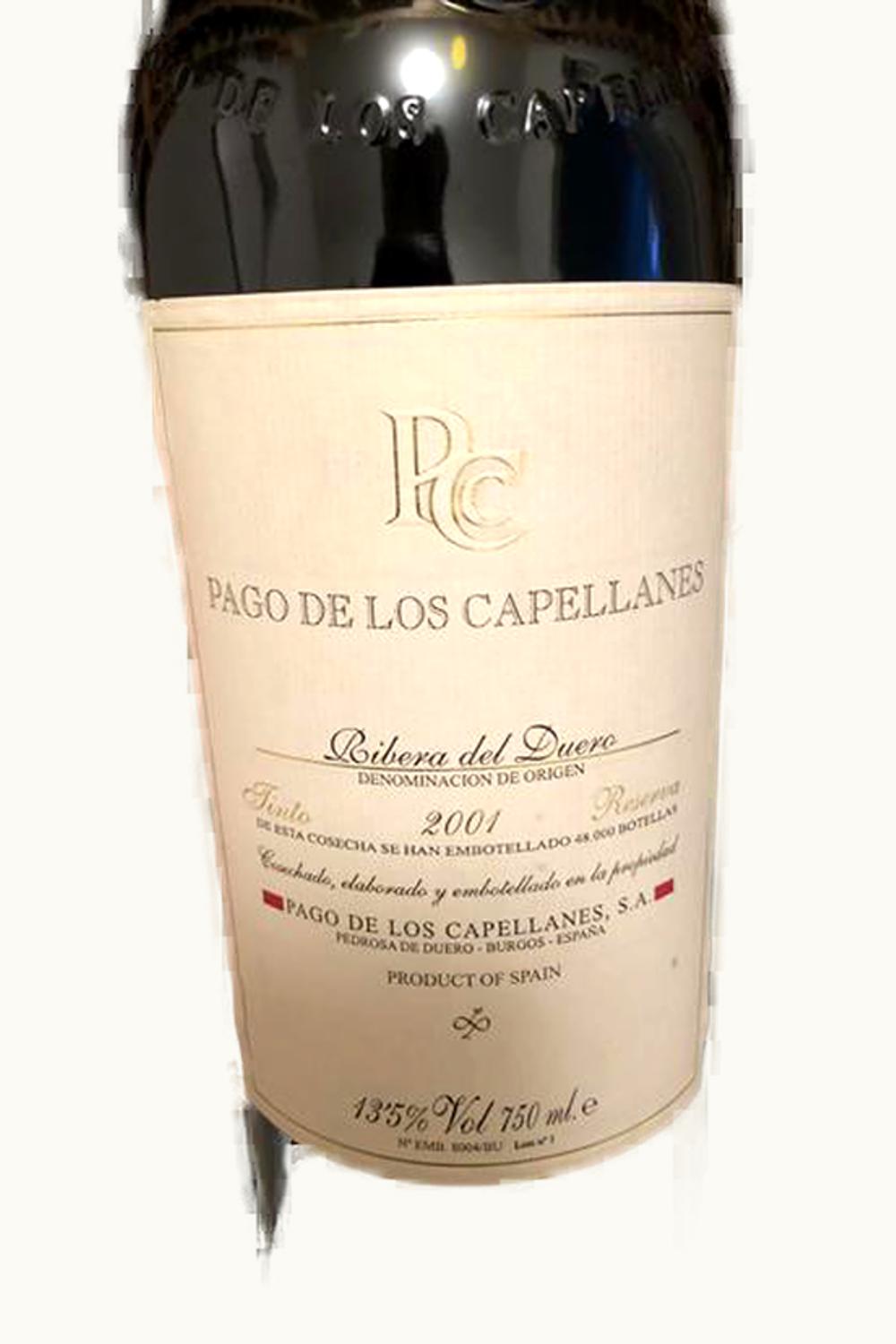 Pagos de los Capellanes Tinto Reserva, 2001