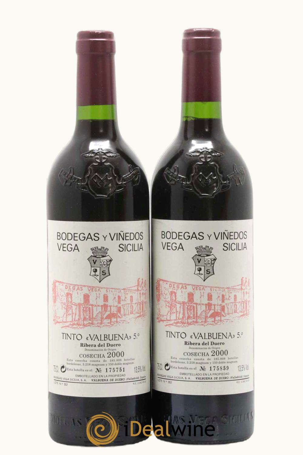 Vega Sicilia Vega Sicilia Tinto Valbuena Five Ribera Duero, 2000
