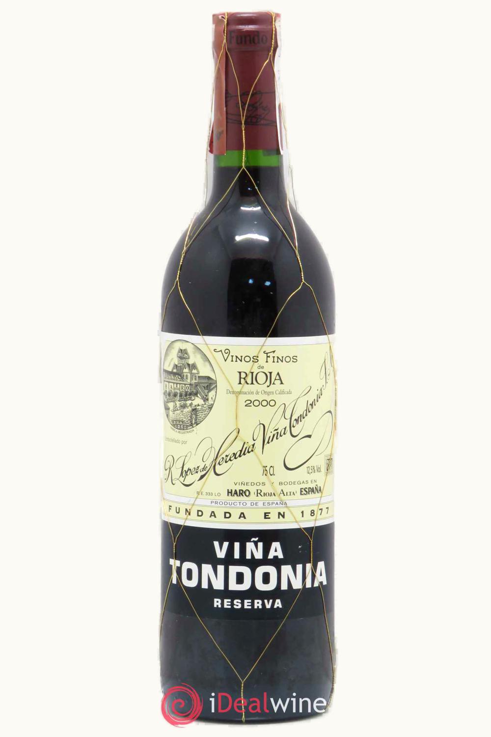 R. López de Heredia R. López de Heredia VIna Tondonia Rsrv Doca Rioja Alta, 2000
