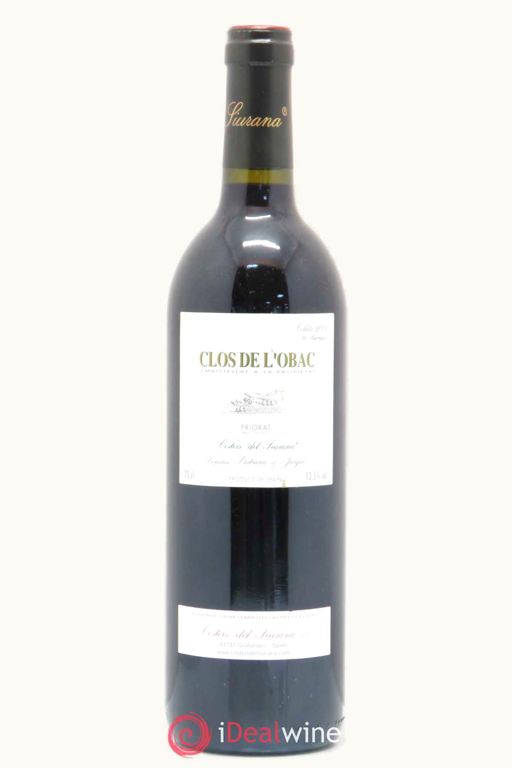 Costers del Siurana Clos de l'Obac Doca Priorat, 2000