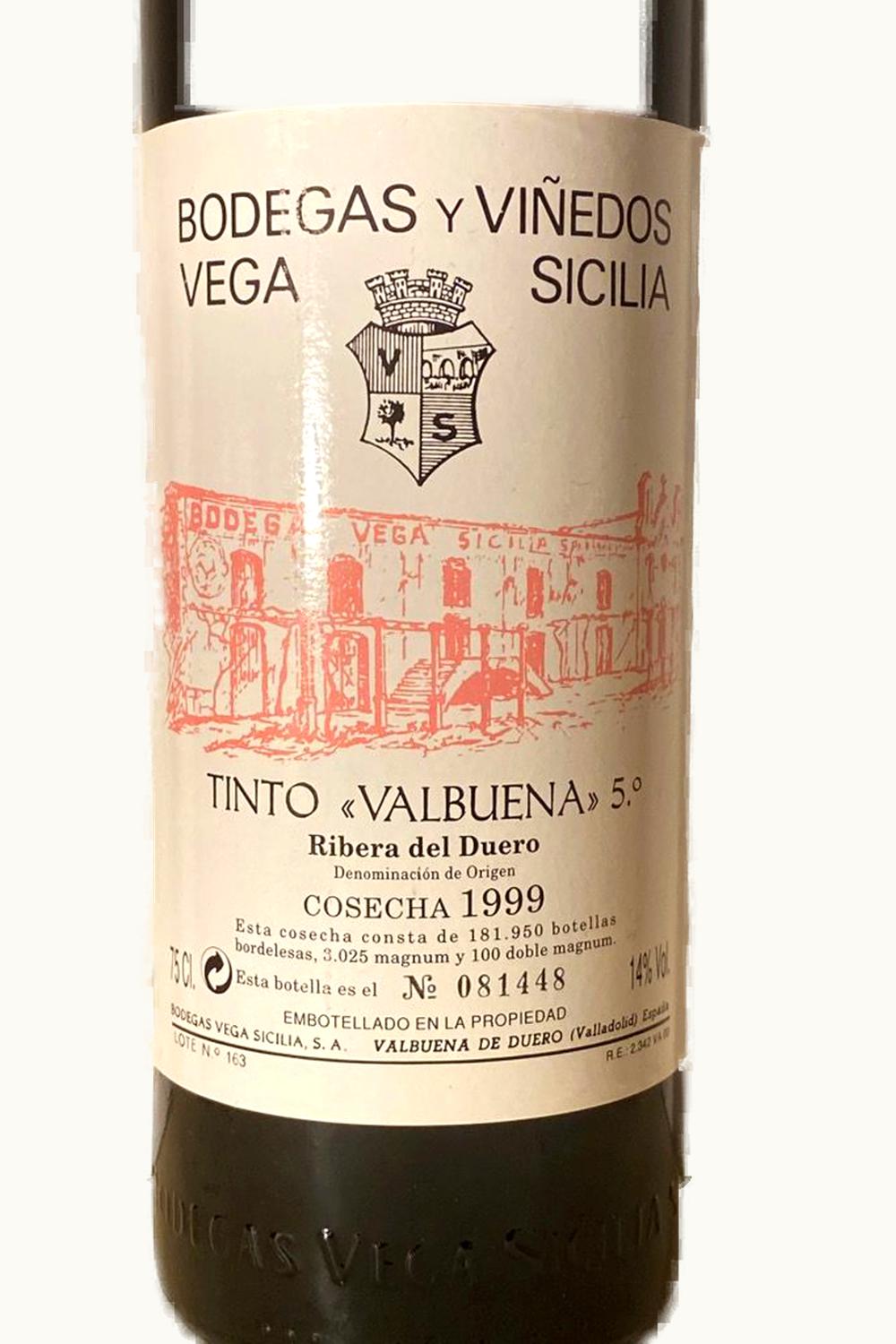Vega Sicilia Vega Sicilia Tinto Valbuena Five, 1999
