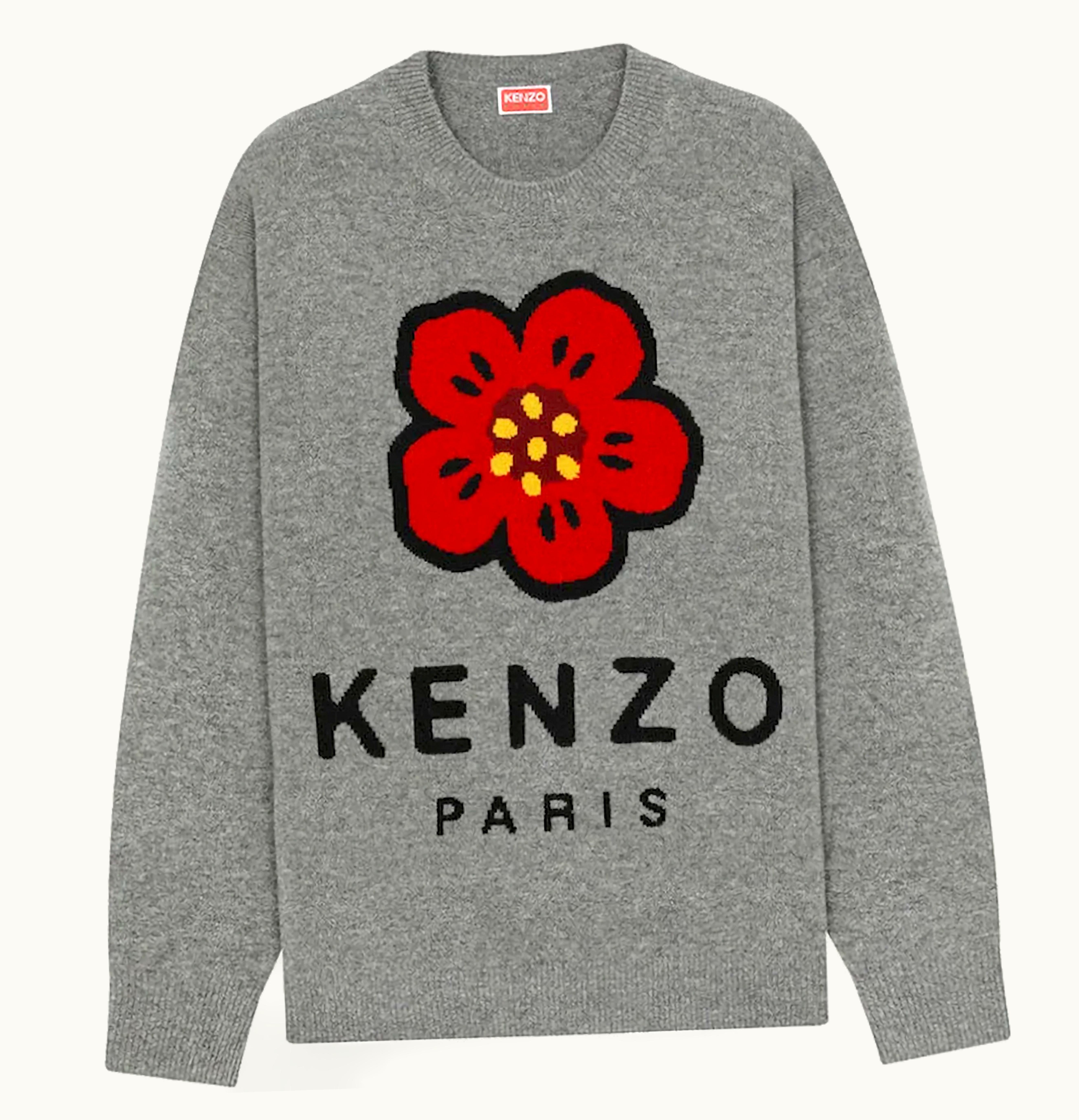 KENZO KENZO x Nigo Boke Flower Marino Wool Jumper Misty Grey