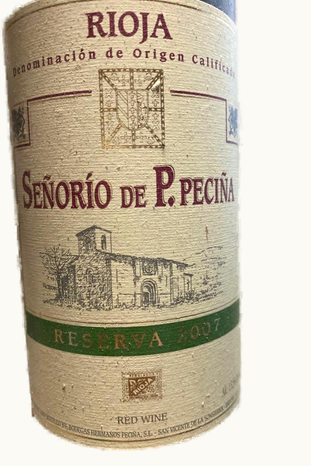 Hermanos Pecina Hermanos Pecina Senorio de P. Reserva, 1999