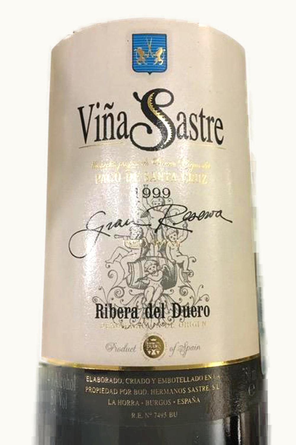 Hermanos Sastre VIna Pedrosa Reserva, 1999