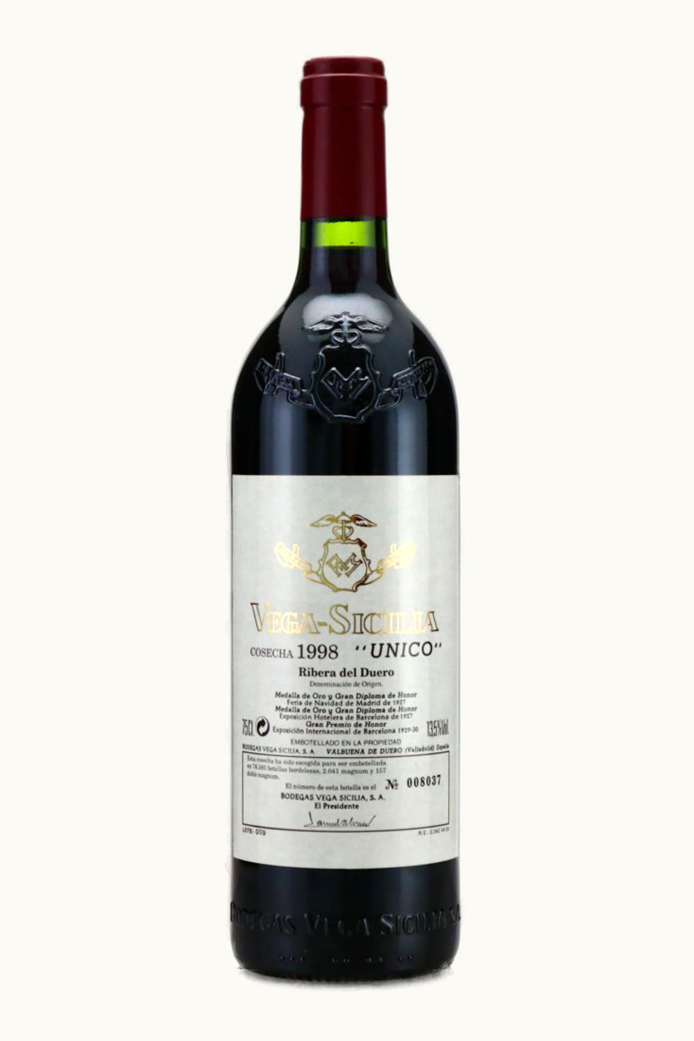 Vega Sicilia Vega Sicilia Unico Gran Reserva Ribera del Duero, 1998