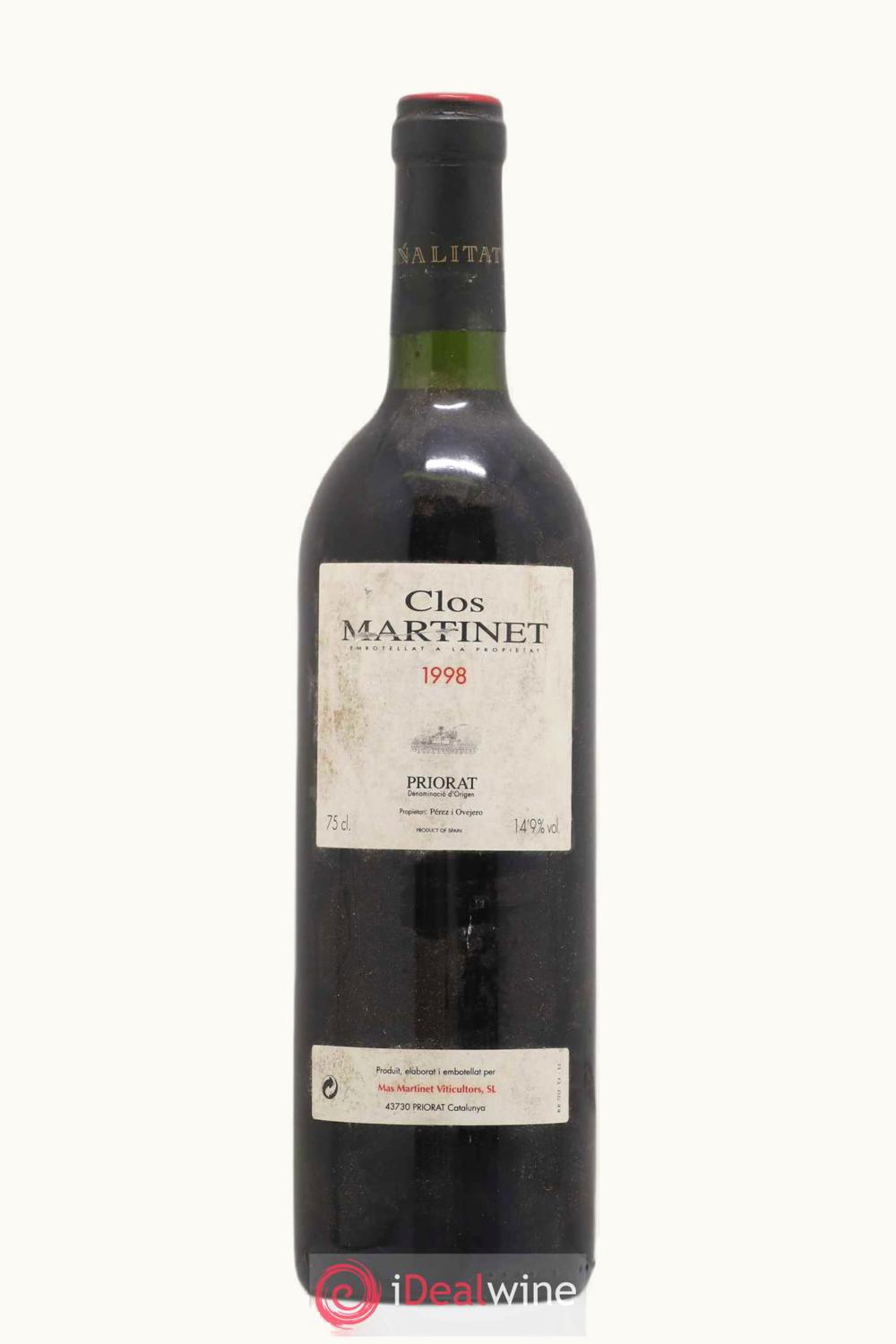 Mas Martinet Clos Tinto D.O.Ca. Priorat, 1998