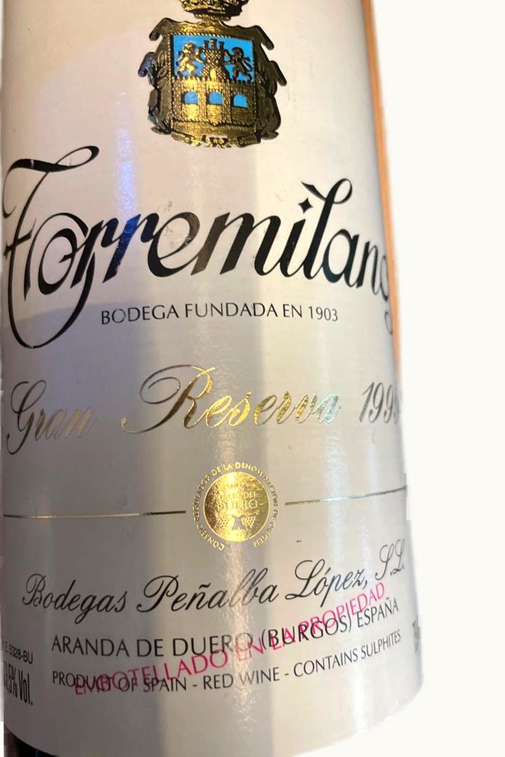 Peñalba López Penalba Lopez Finca Torremilanos Crianza Ribera del Duero D.O. Castilla y León, 1998