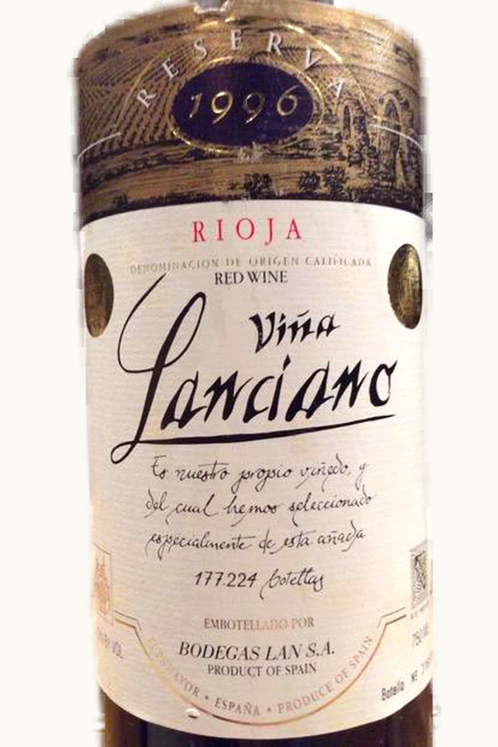 LAN LAN Viña Lanciano Reserva D.O.Ca. Rioja, 1996