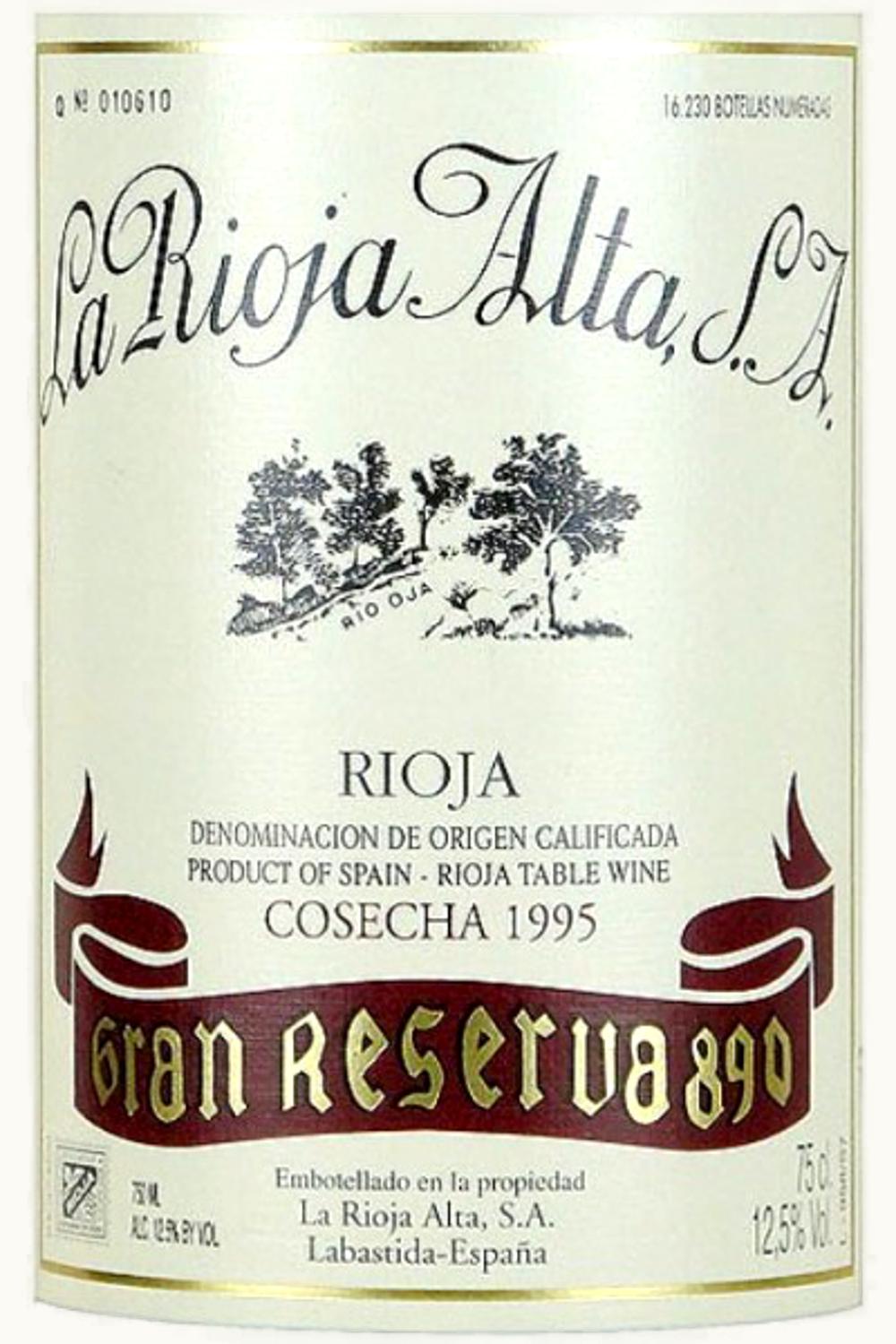 La Rioja Alta La Rioja Alta Gran Reserva 890, 1995