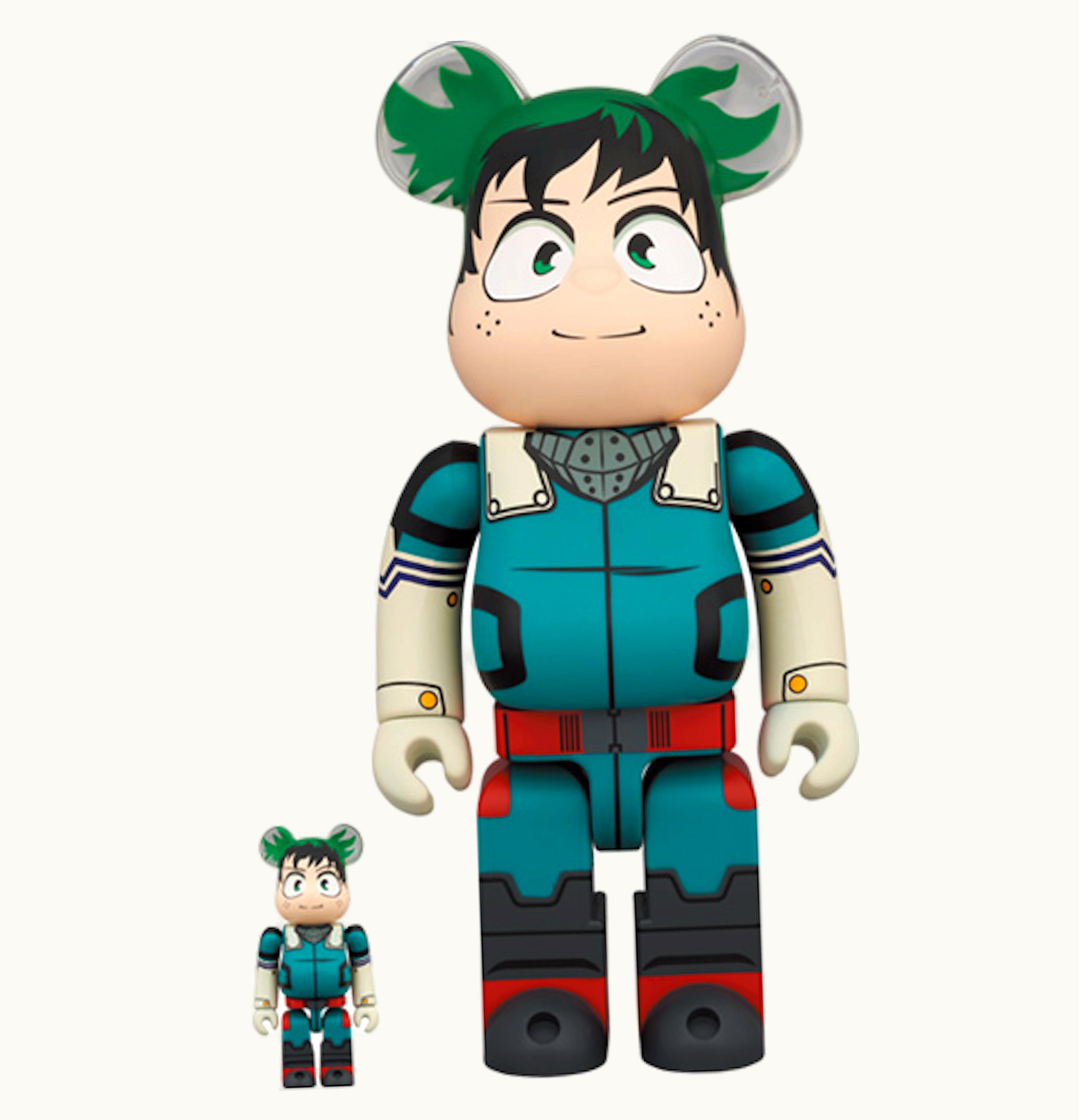 Bearbrick Bearbrick x My Hero Academia Izuku Midoriya 100 400 Set