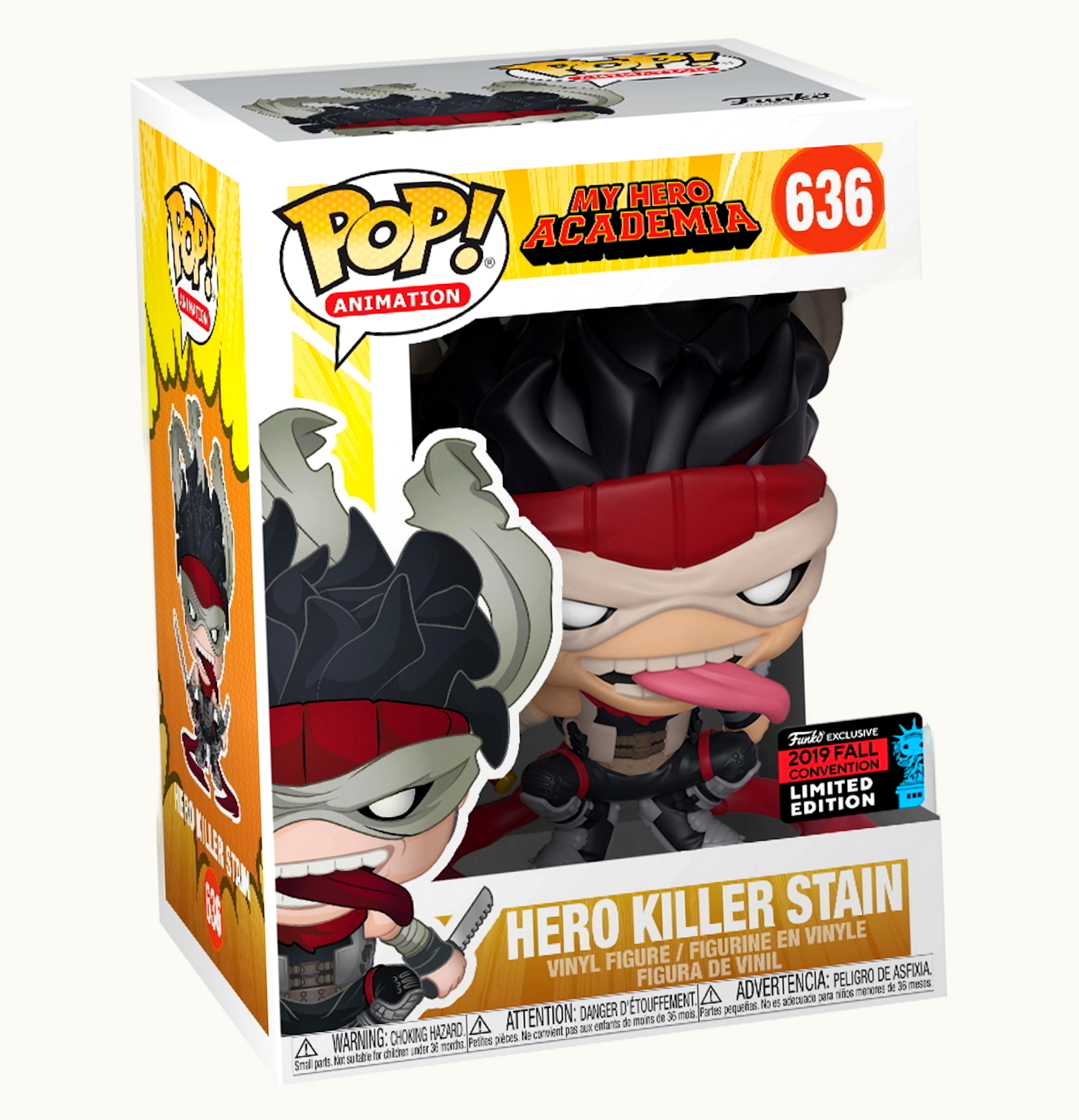 Funko Funko Pop Animation My Hero Academia Hero Killer Stain Fall Convention Figure 636