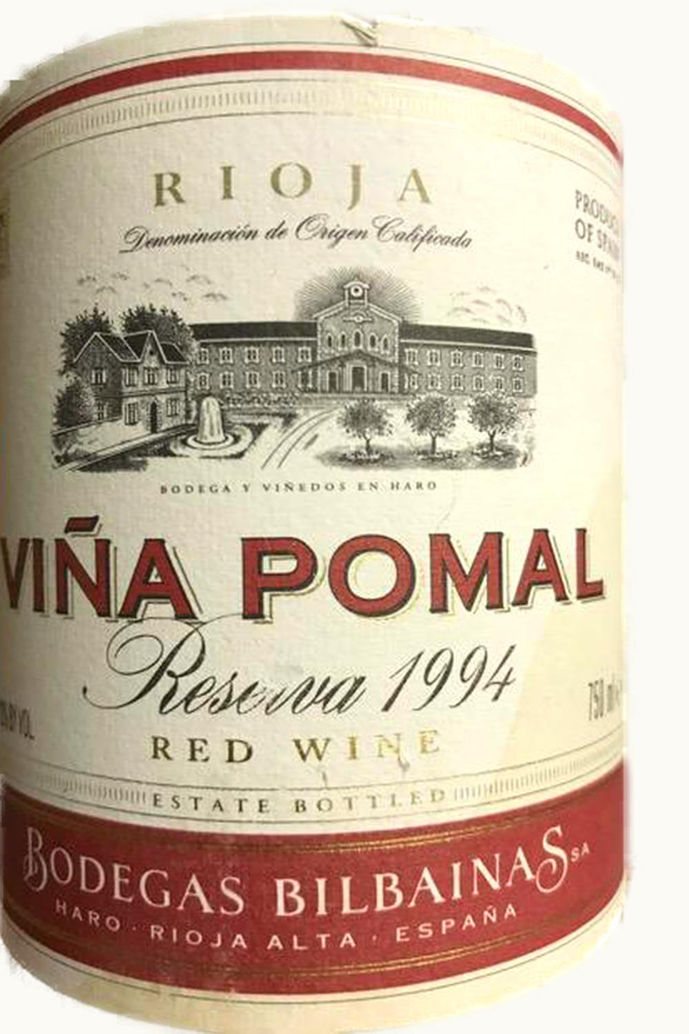 Bilbaínas Bilbaínas Viña Pomal Reserva, 1994