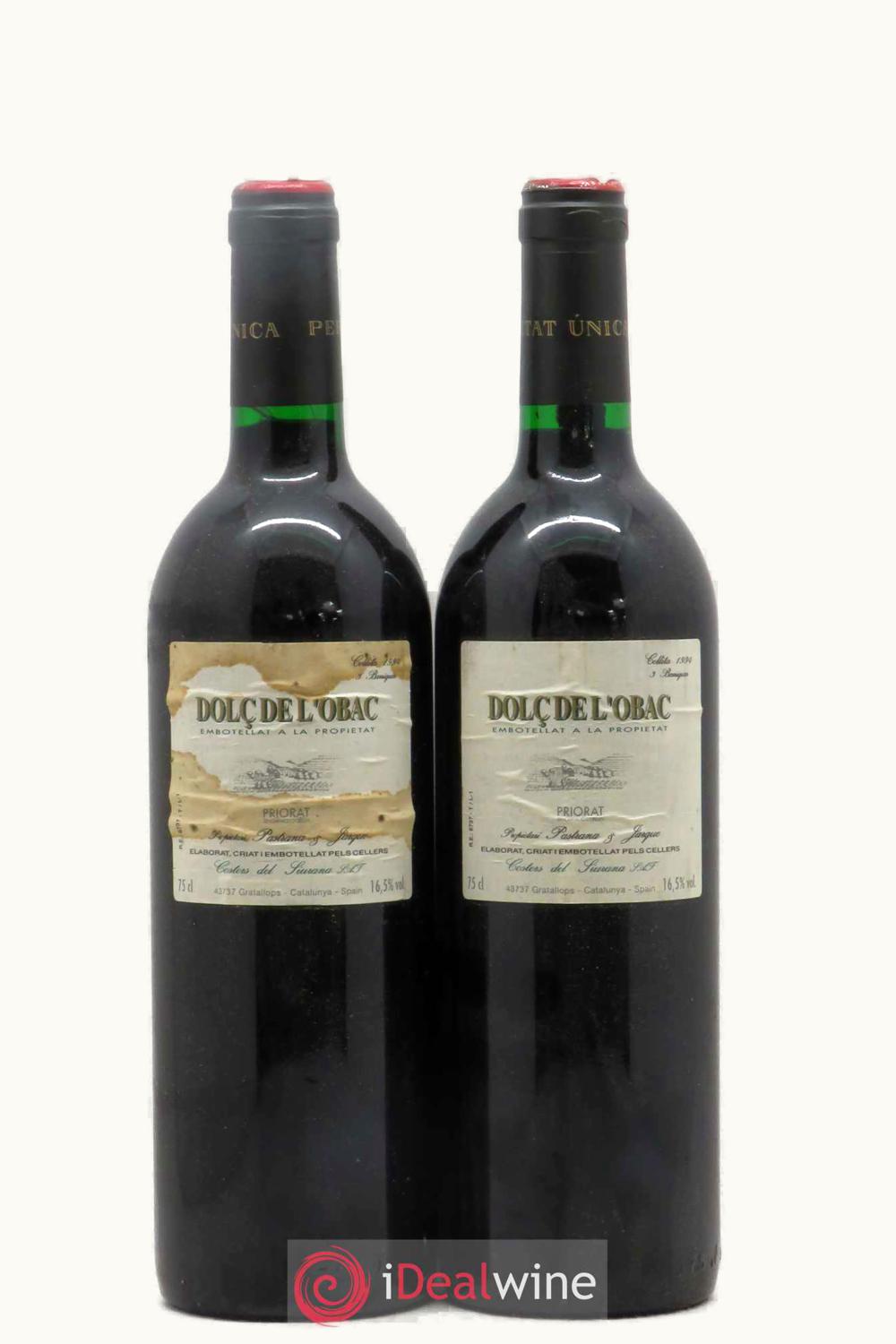 Costers del Siurana Dolce de l'Obac Tinto Doca Priorat, 1994
