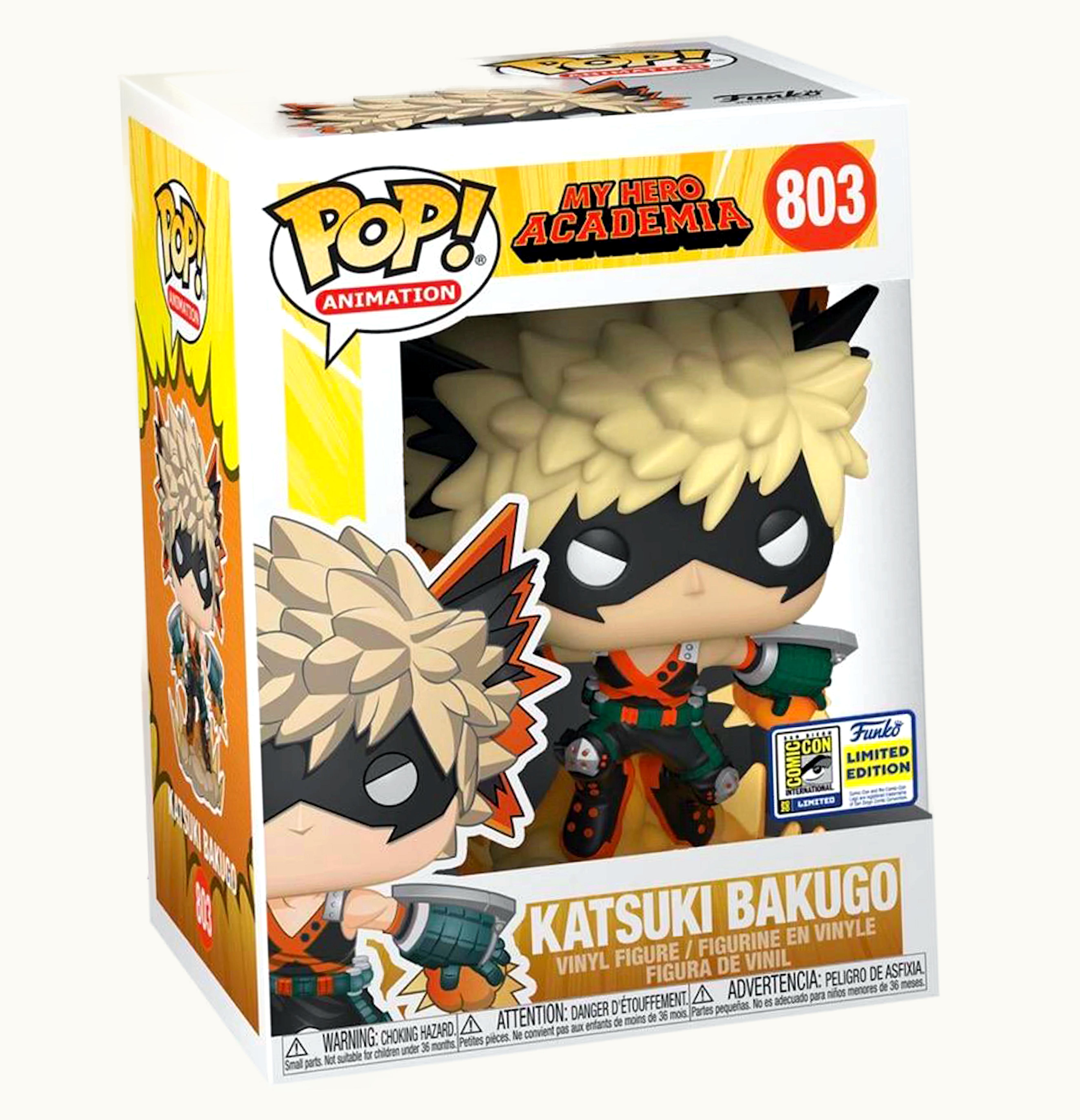 Funko Funko Pop Animation My Hero Academia Katsuki Bakugo SDCC Exclusive Figure 804