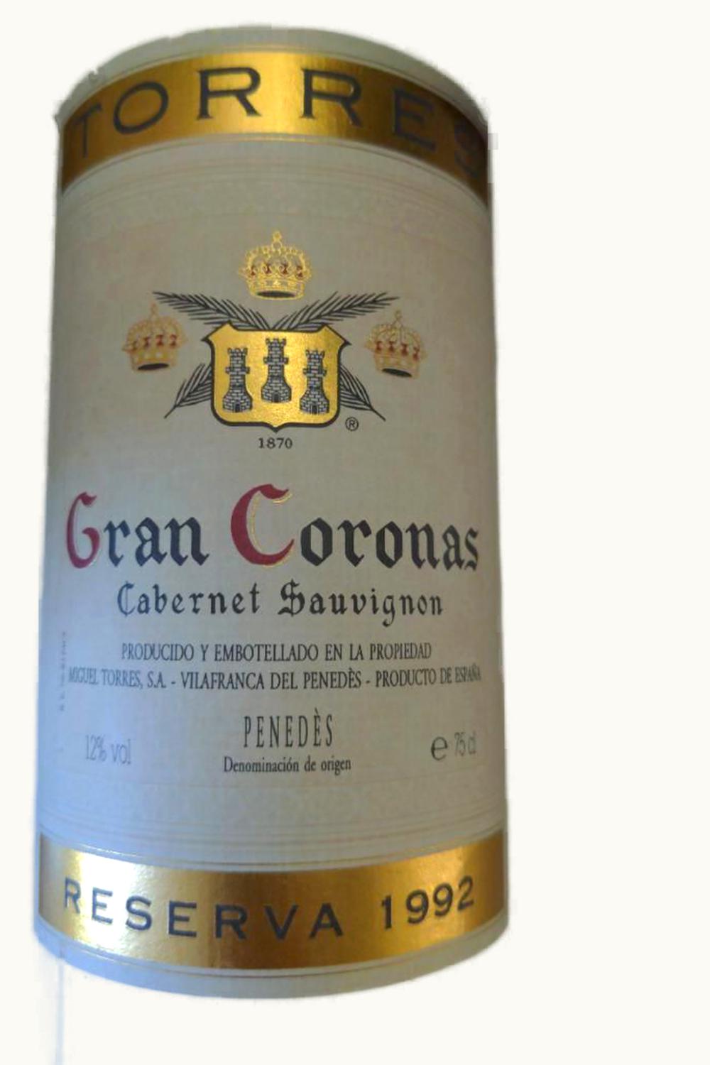 Torres Torres Grand Corona Cab Sauv RSRV, 1992