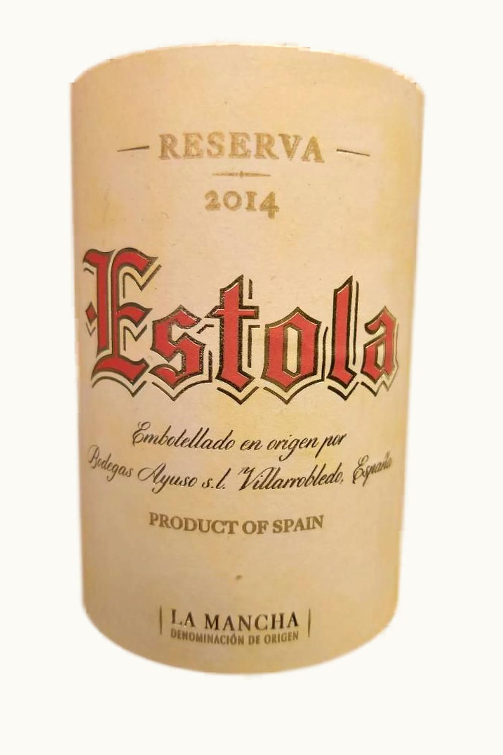 Ayuso Ayuso Estola Tinto RSRV La Mancha, 1992