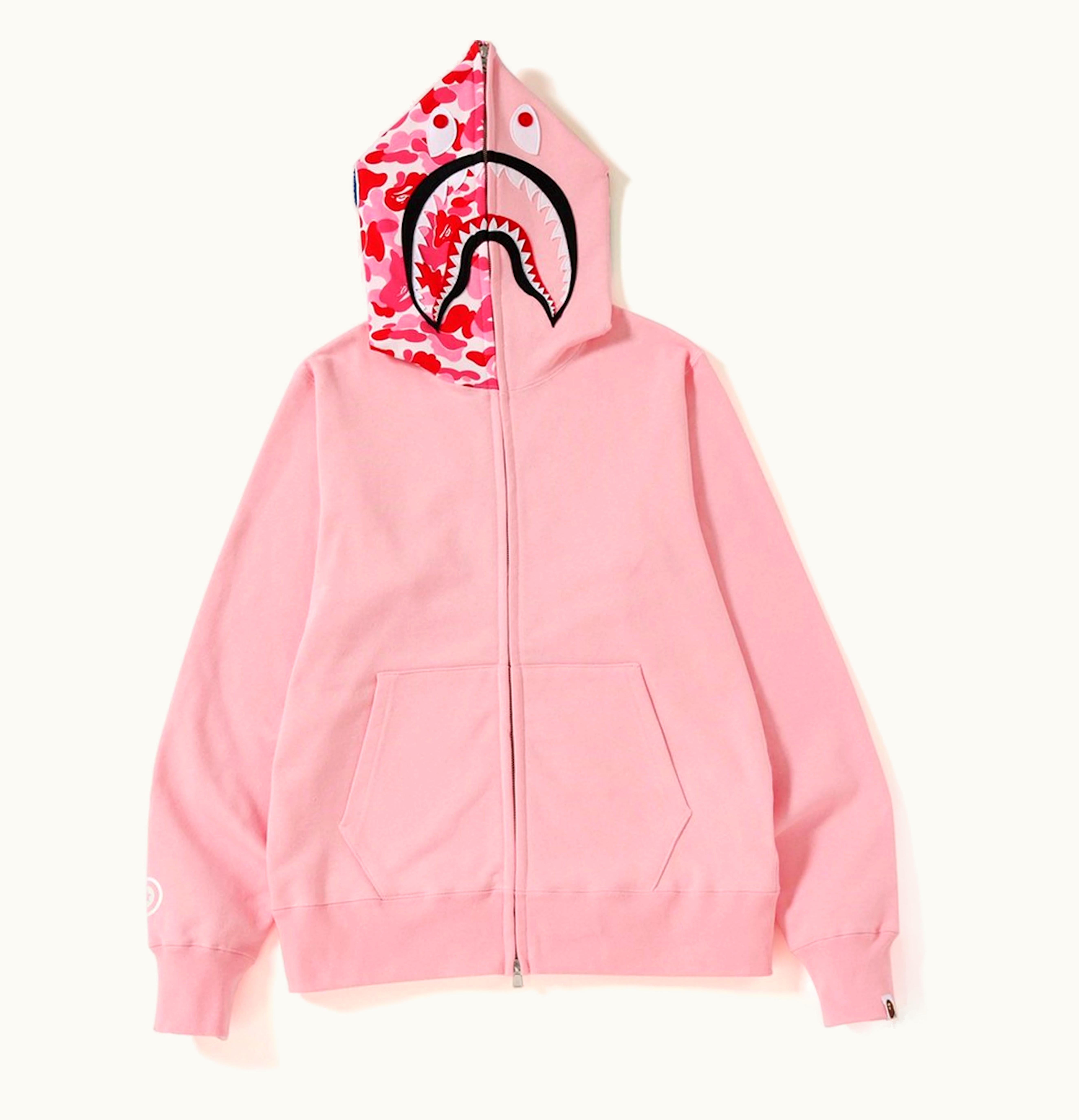 BAPE BAPE ABC Shark Full Zip Hoodie SS19 Pink