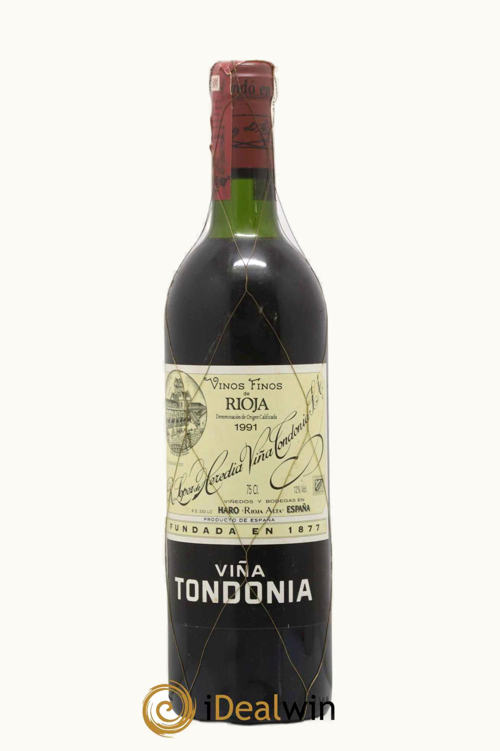 R. López de Heredia R. López de Heredia VIna Tondonia Grand RSRV Doca Rioja Alta, 1991